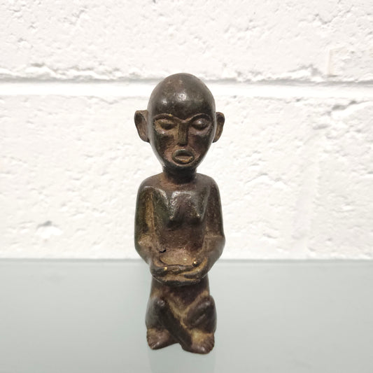 Unusual antique African bronze native figure. In good original condition.