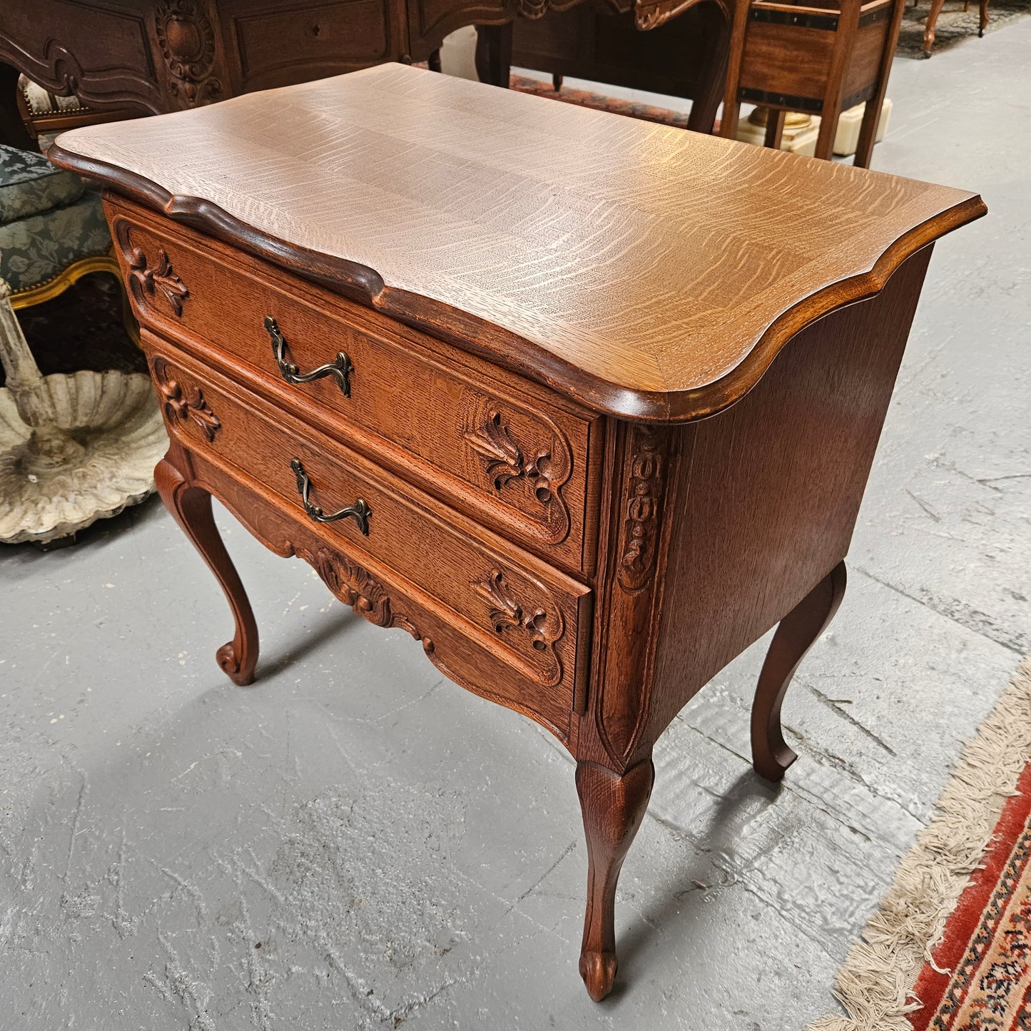 Louis XVth Style Decorative Oak Chest