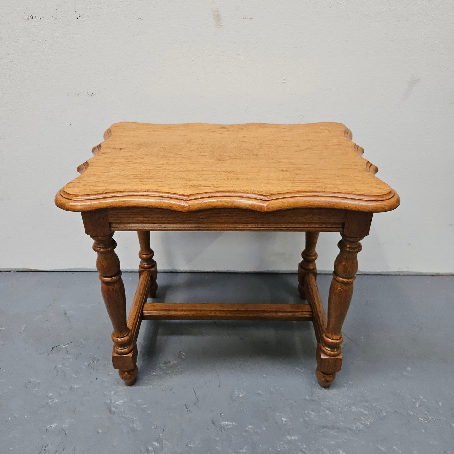 French Provincial Small Oak Side Table