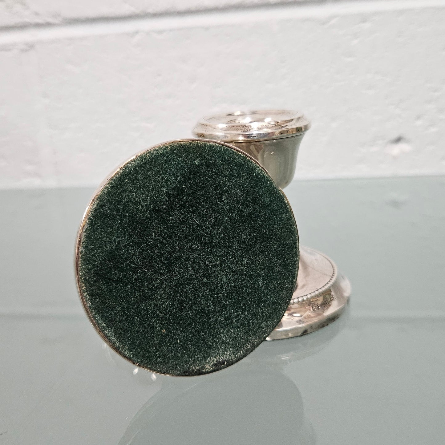 Pair of Birmingham Sterling Silver Candle Holders