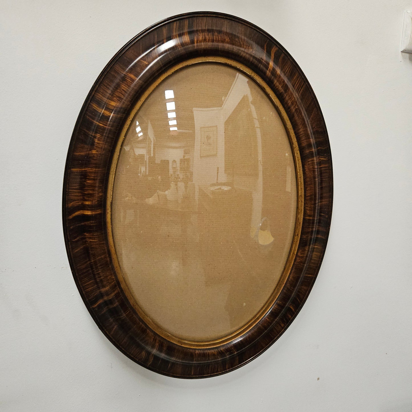 Art Deco Convex Glass Frame