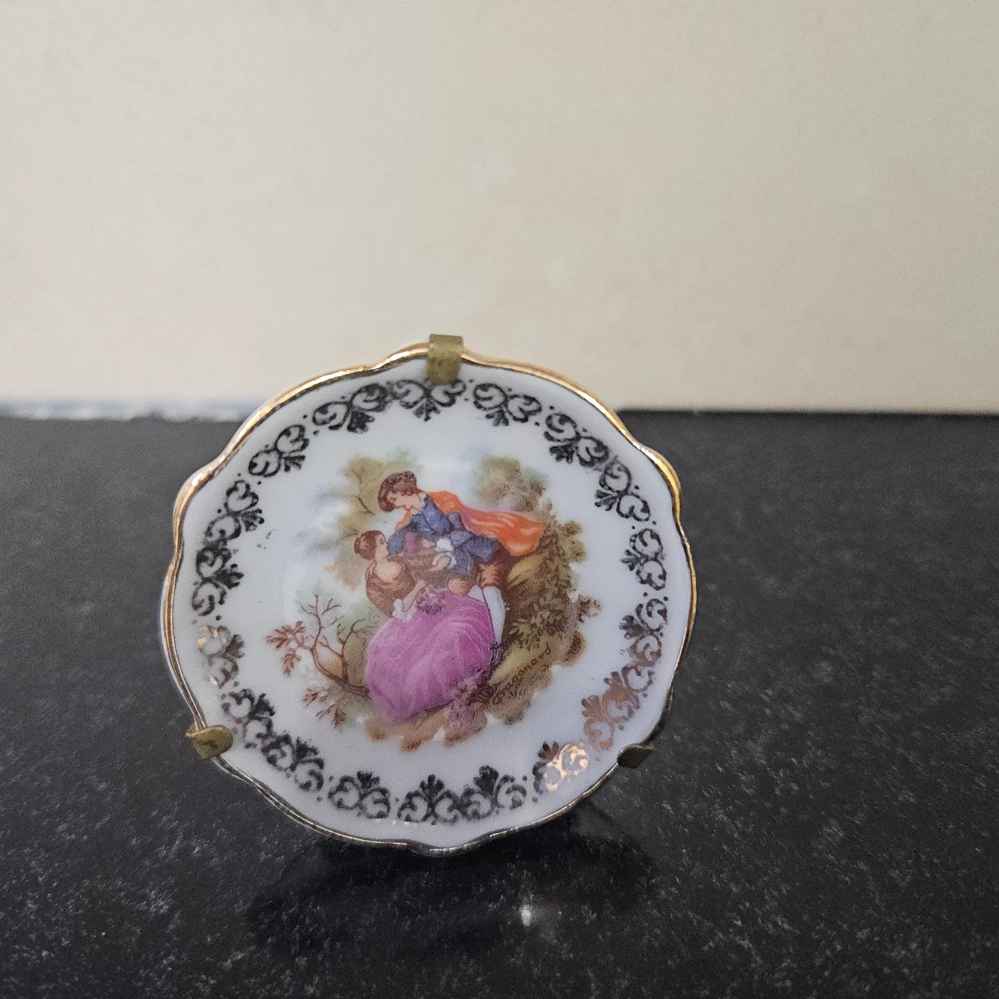 Miniature Limoges Plate