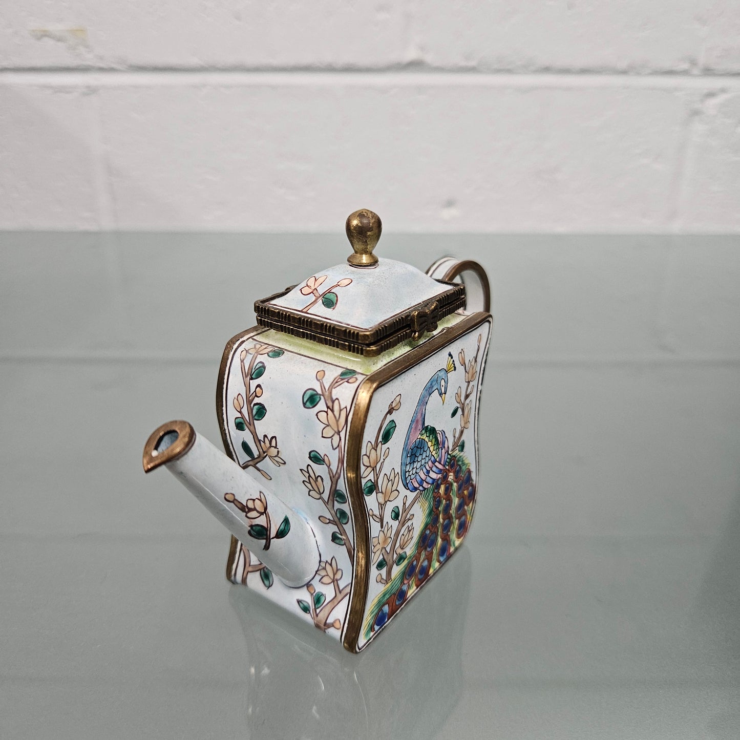 Chinese Enamel & Metal Teapot