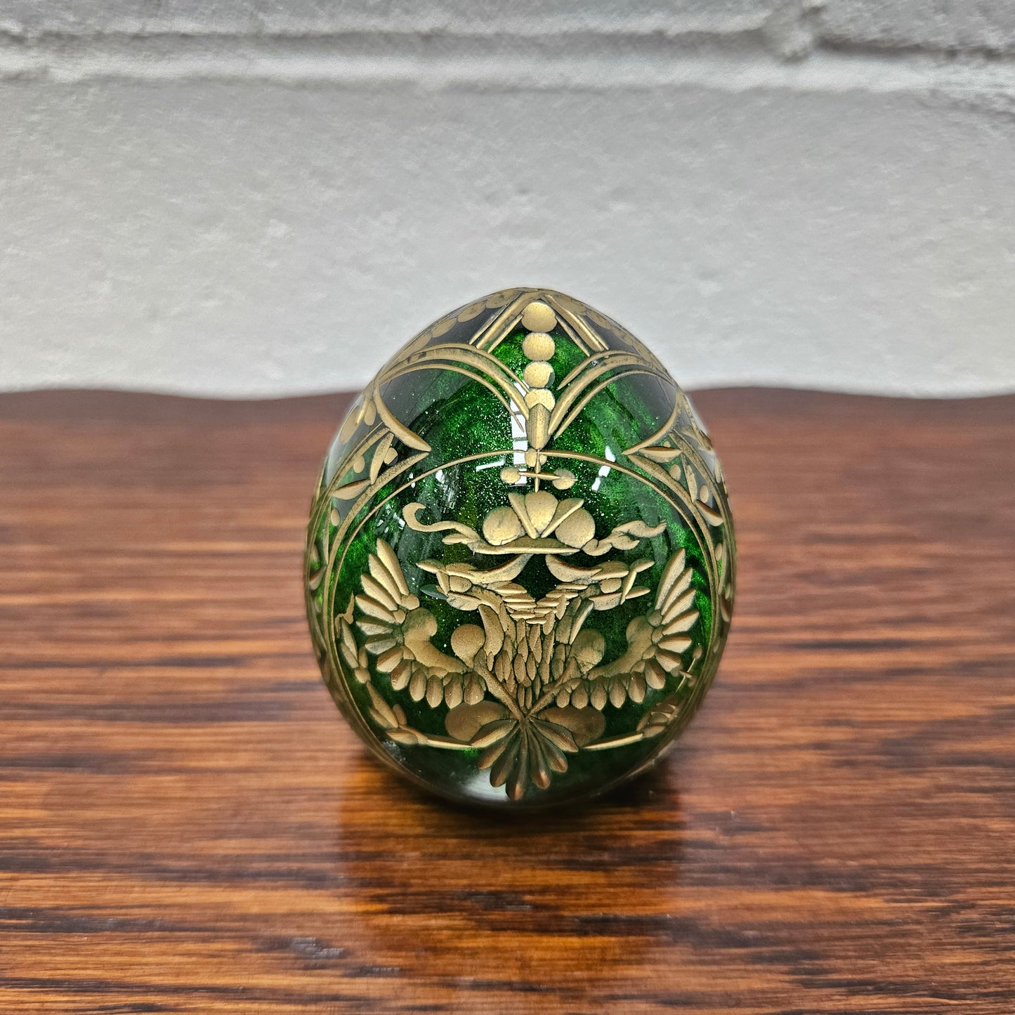 Vintage Faberge Imperial Glass Egg