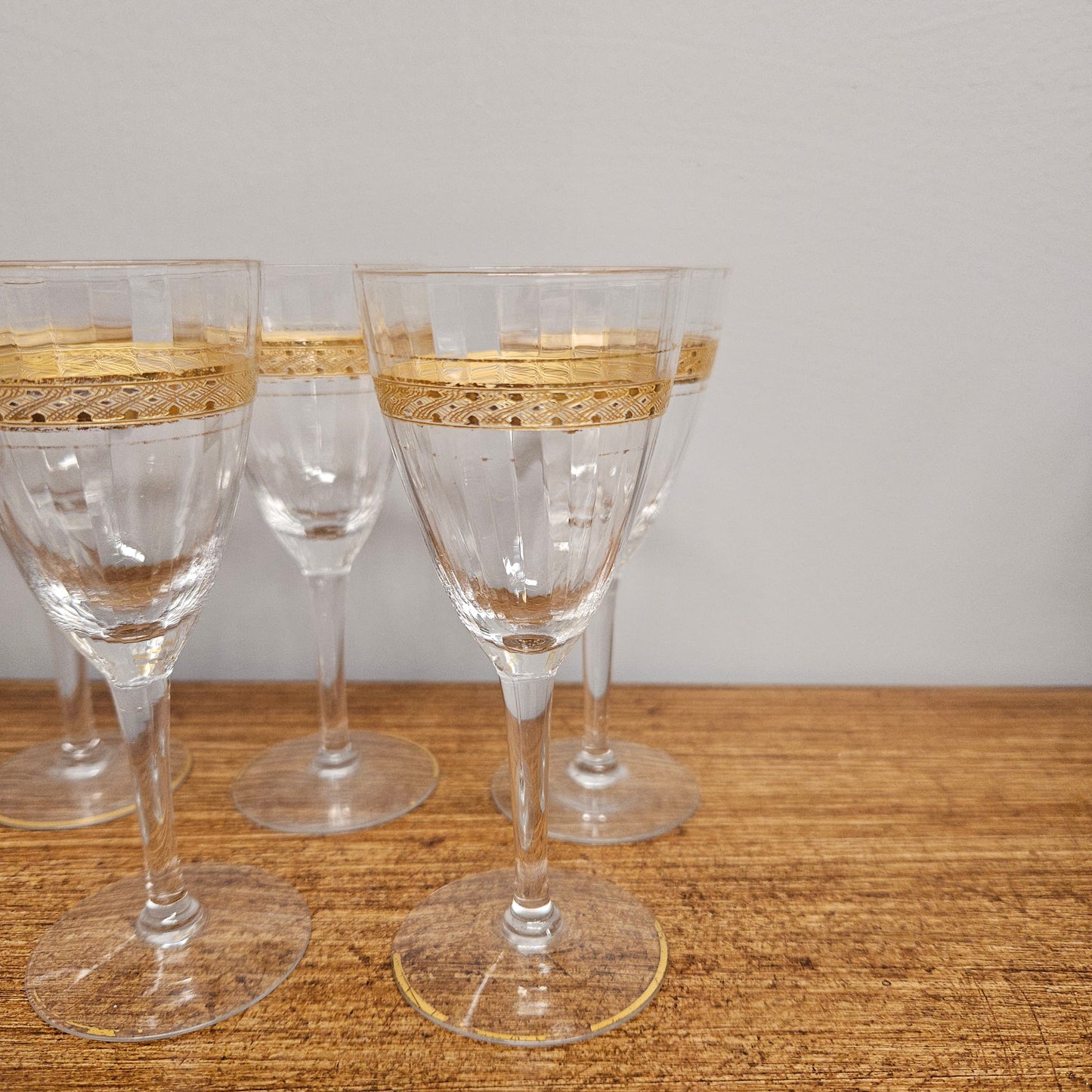 Vintage Set Of 8 Sherry Glasses