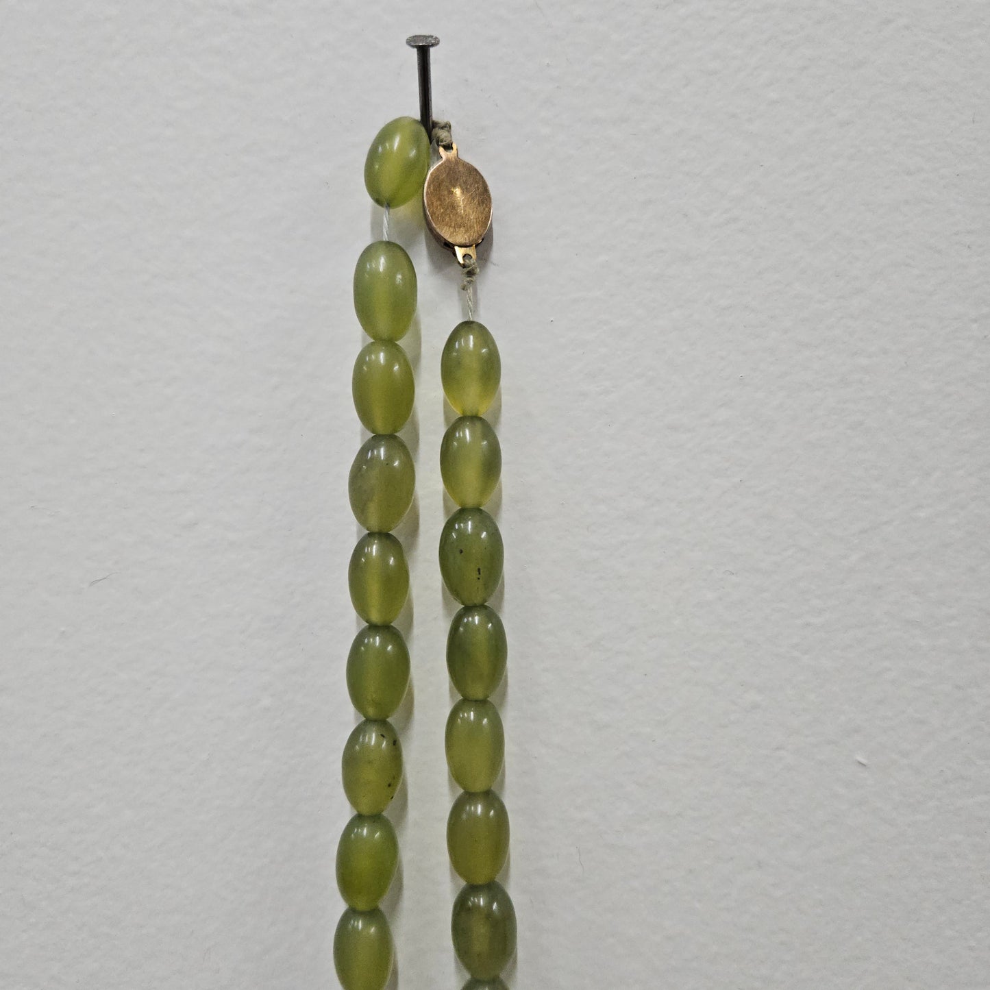 Antique Jade & Cloisonne Necklace