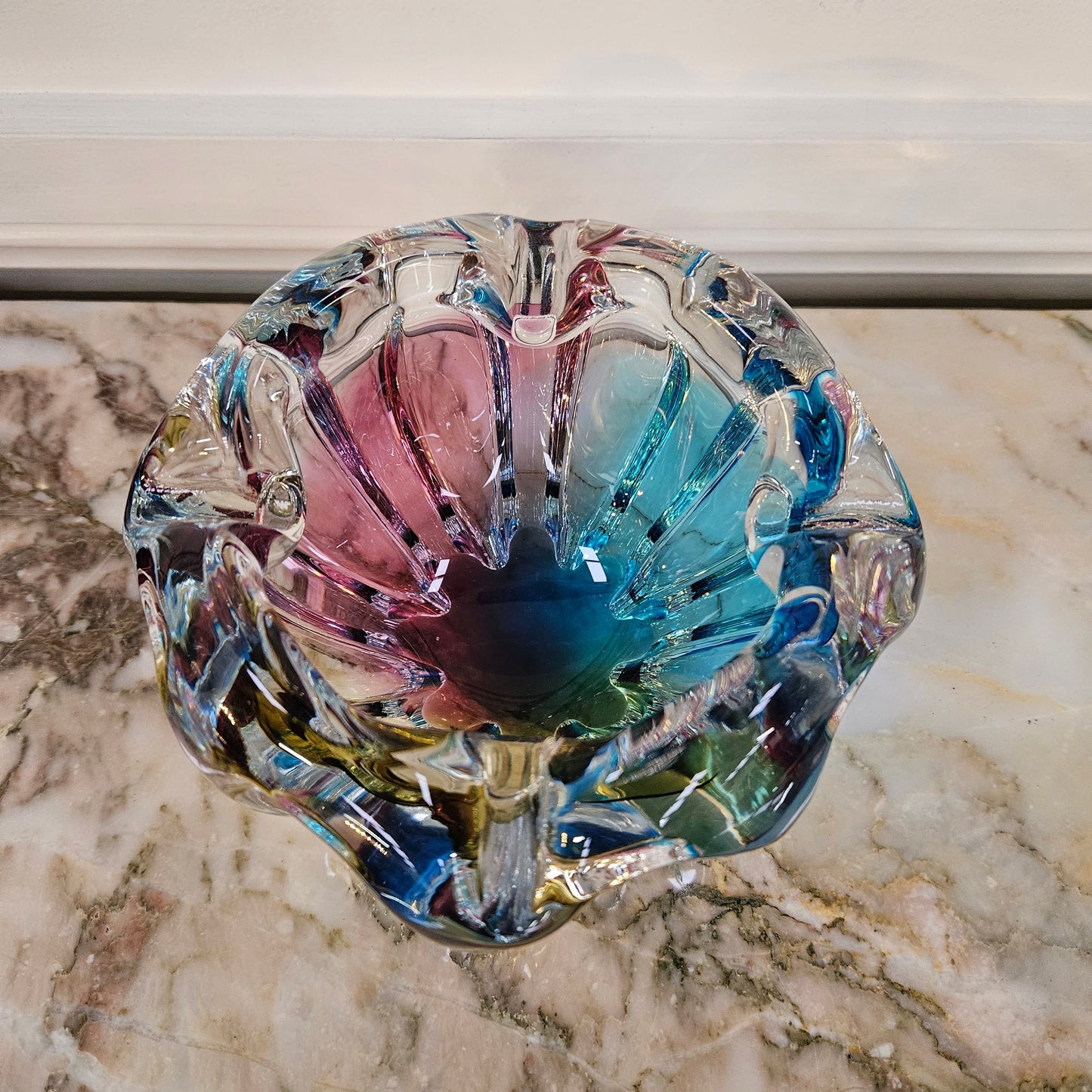 Murano Glass Tri Colour Bowl