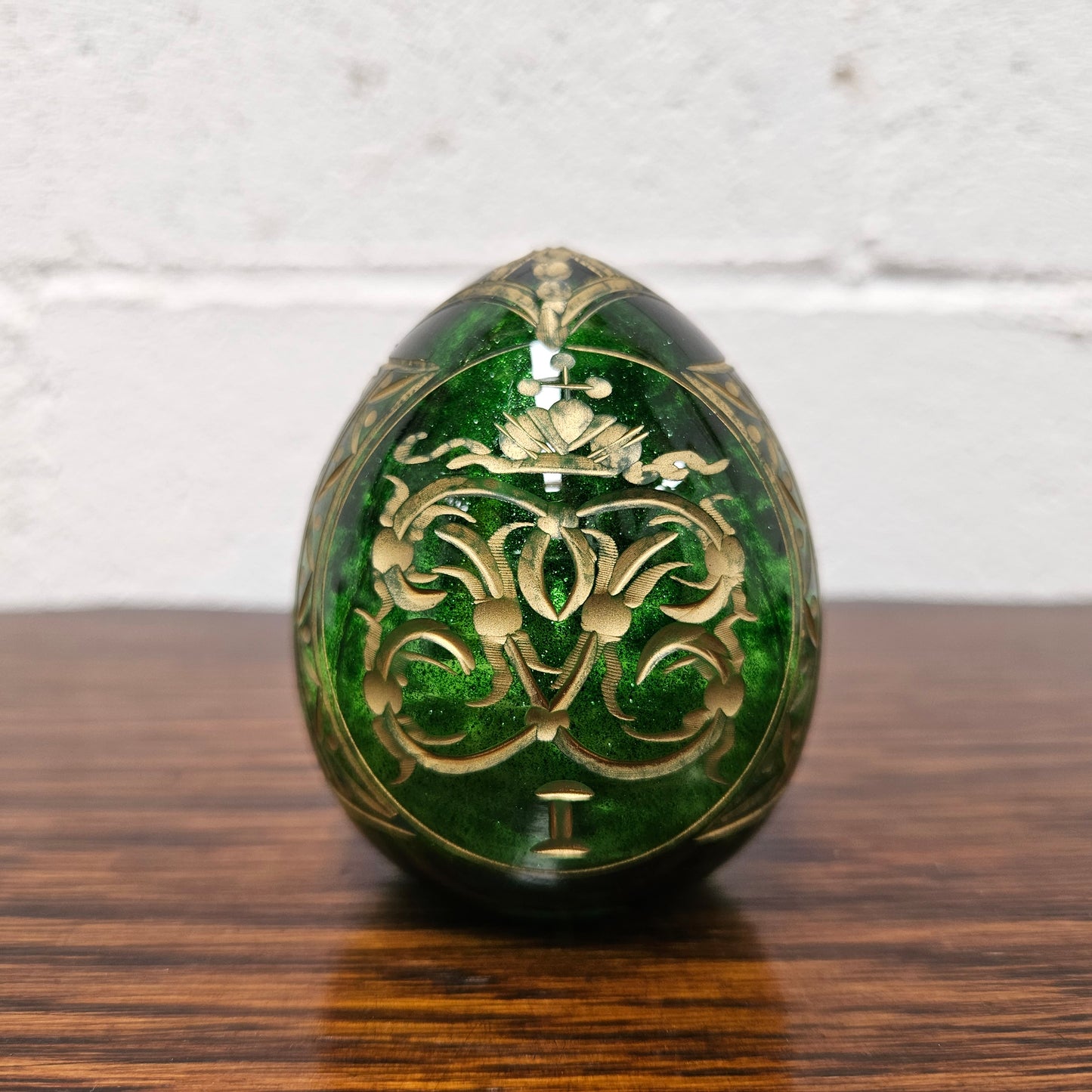 Vintage Faberge Imperial Glass Egg