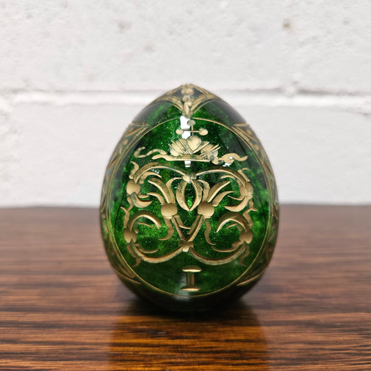 Vintage Faberge Imperial Glass Egg