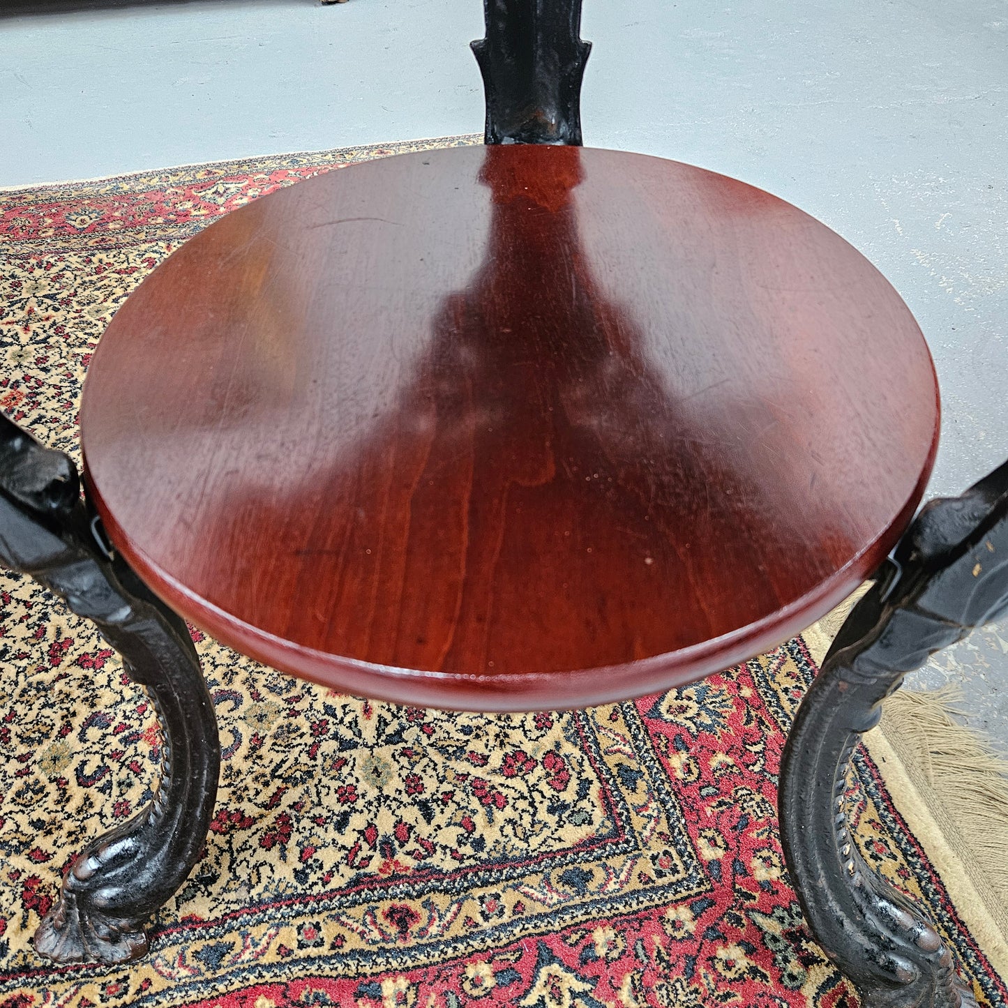 Antique Cast Iron Pub Table