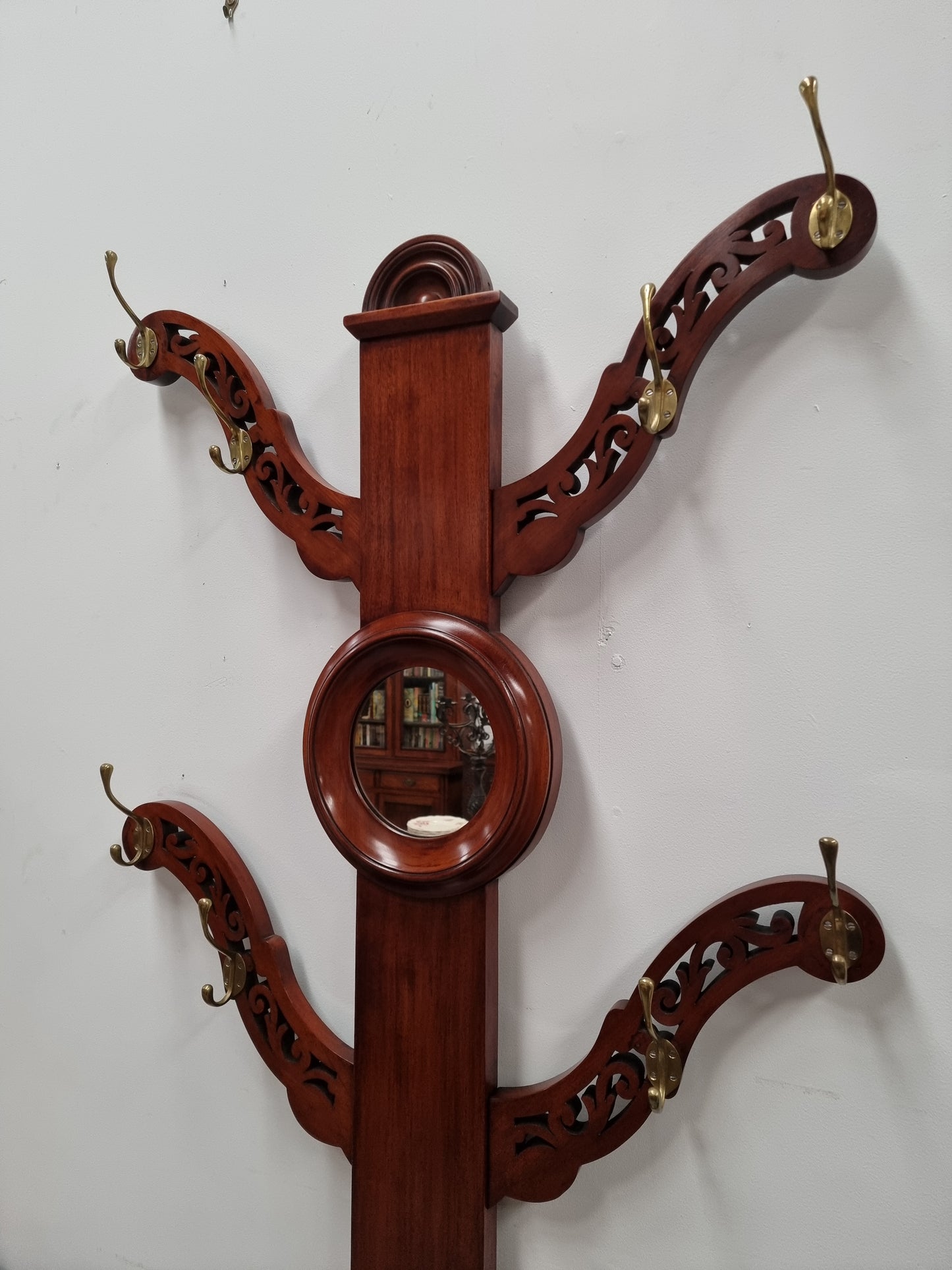 Mid Victorian Mahogany Tree Shaped Hall Stand