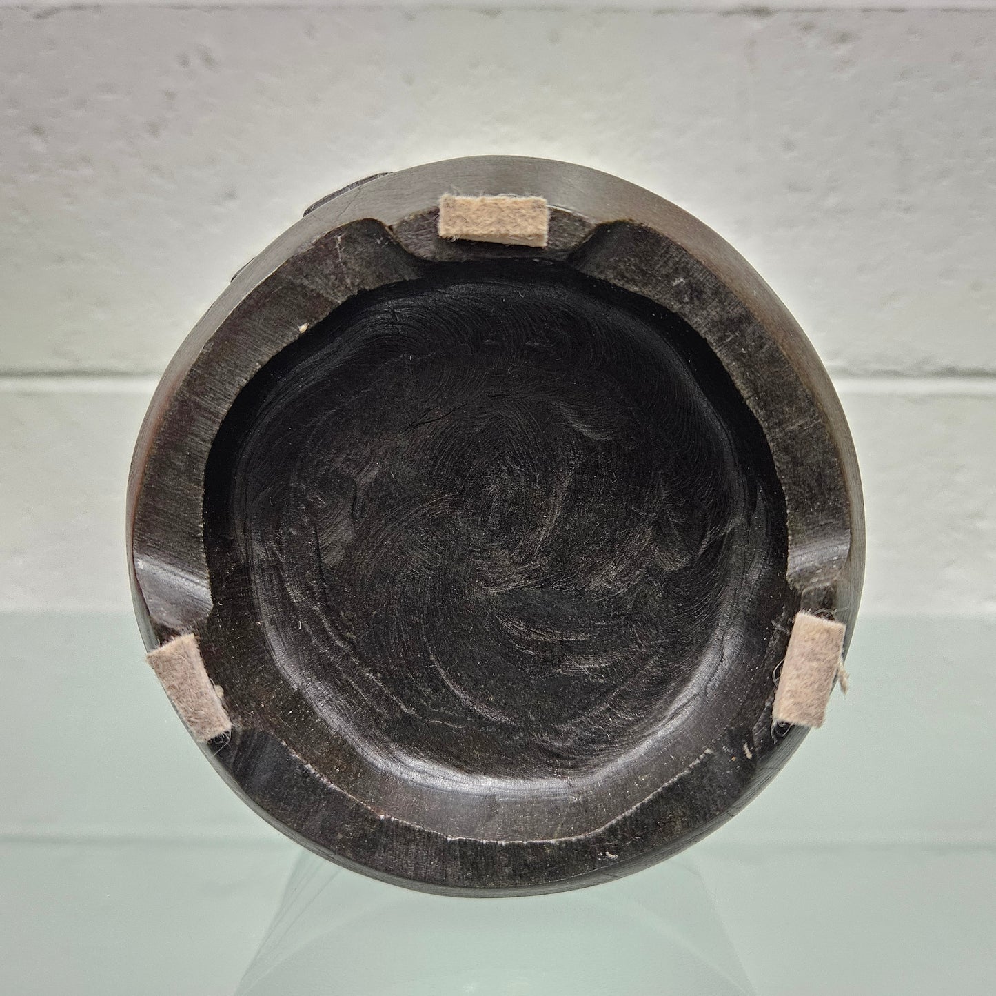 Antique Qing Dynasty Hand Carved Soap Stone Scholar's Brush Pot