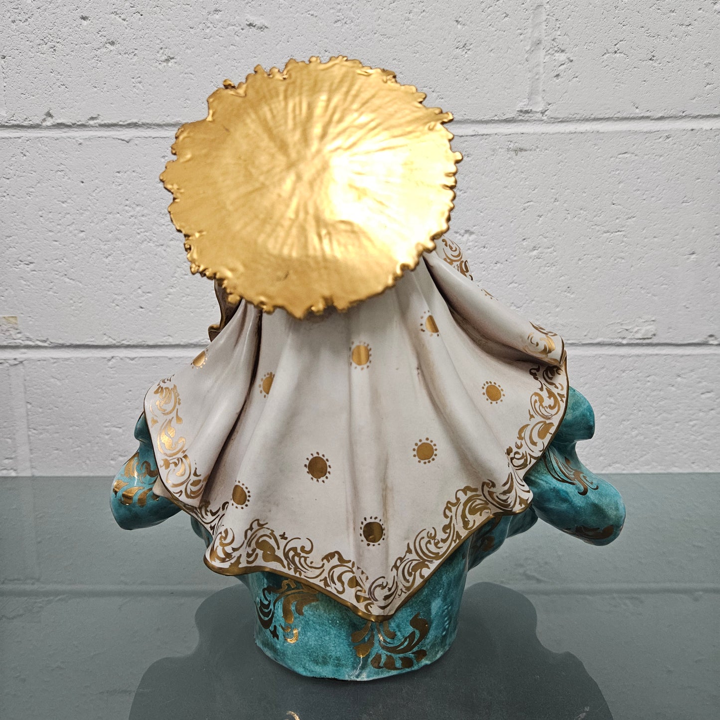 Stunning Mid Century Persko Potteryt Italian Sculpture Maddona & Child