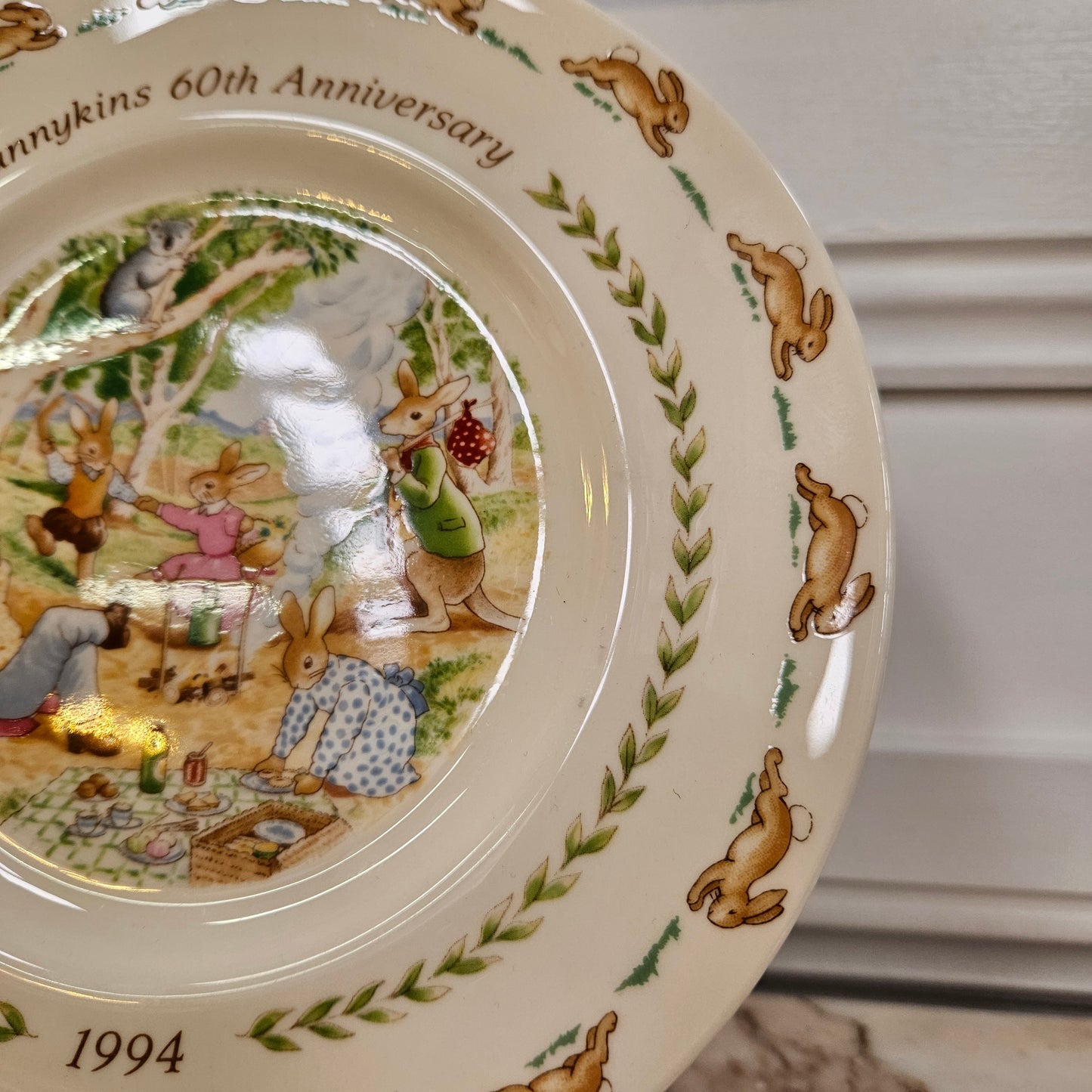 Royal Doulton Australian Bunnykins 60thAnniversary Plate