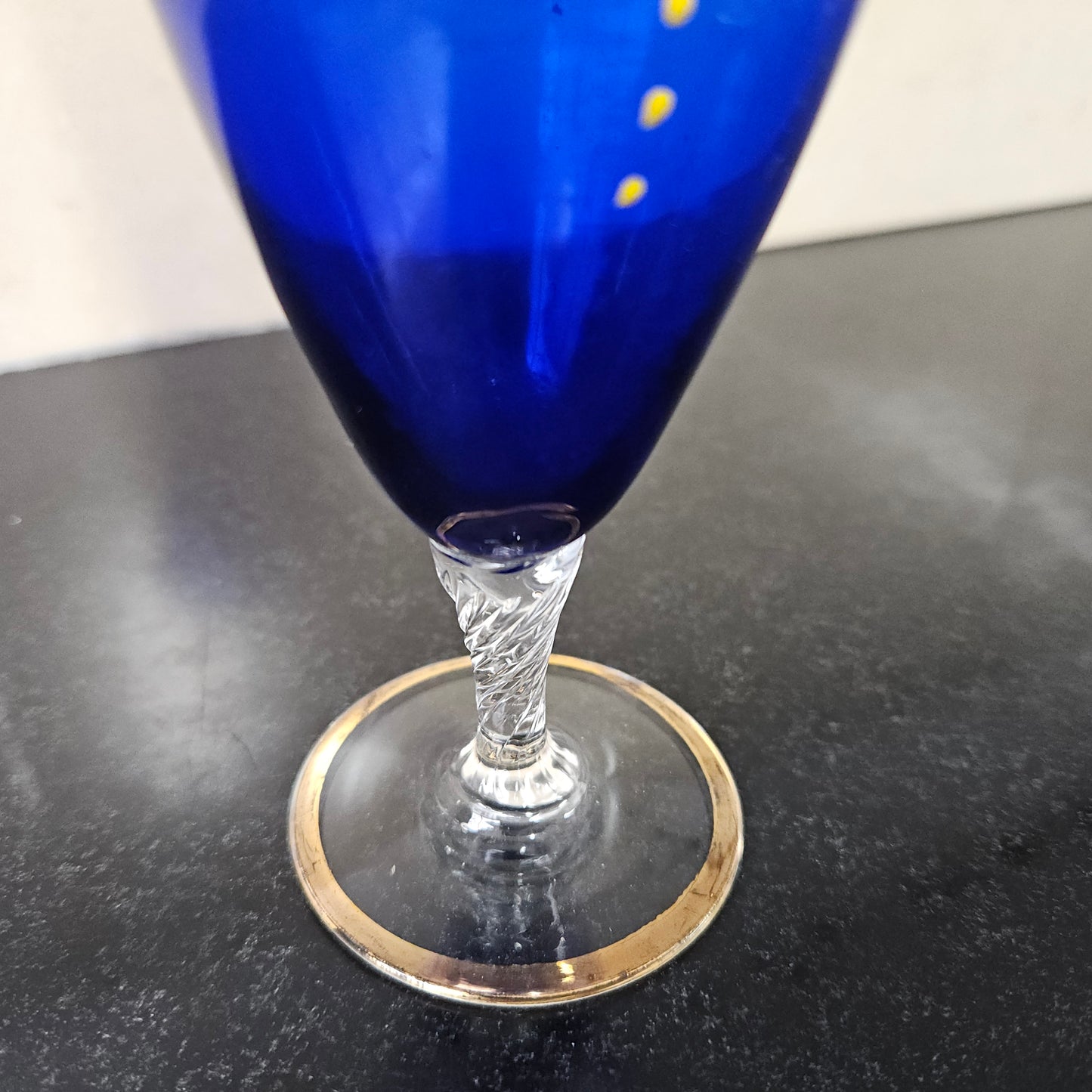 Cobalt Gilt & Enamel Vase