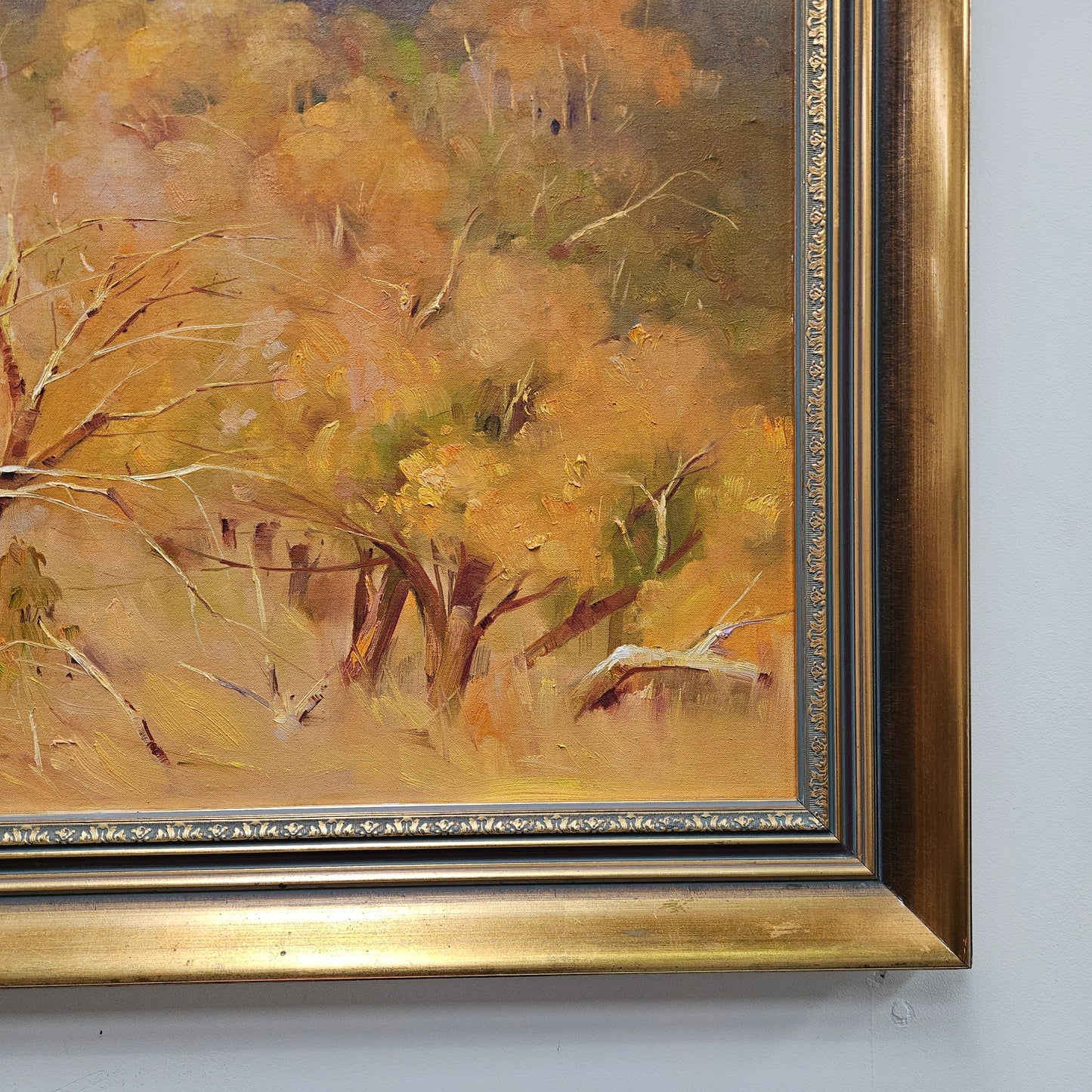 Signed Oil on Canvas Gilt Frame Painting