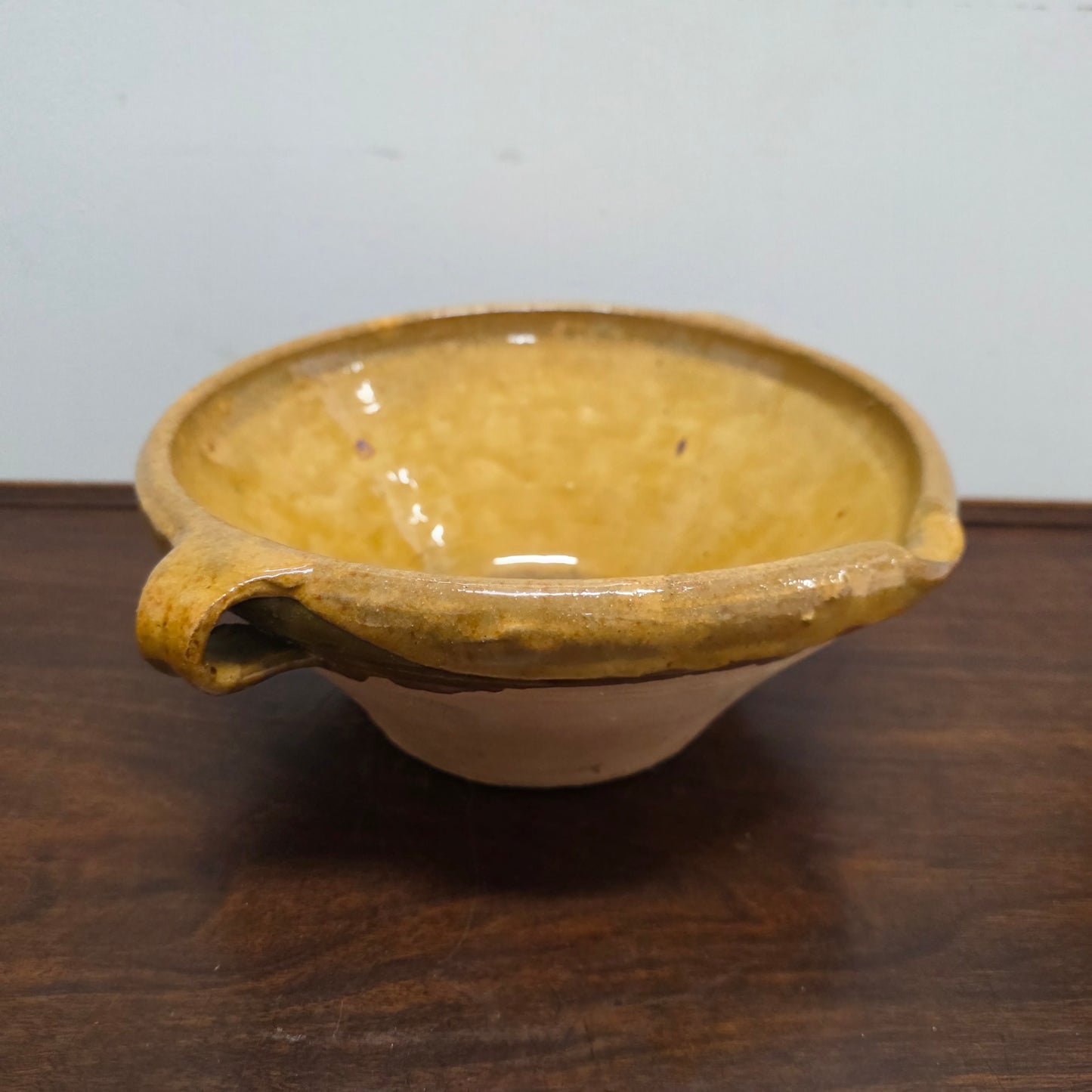 Vintage Glazed Terracotta Bowl