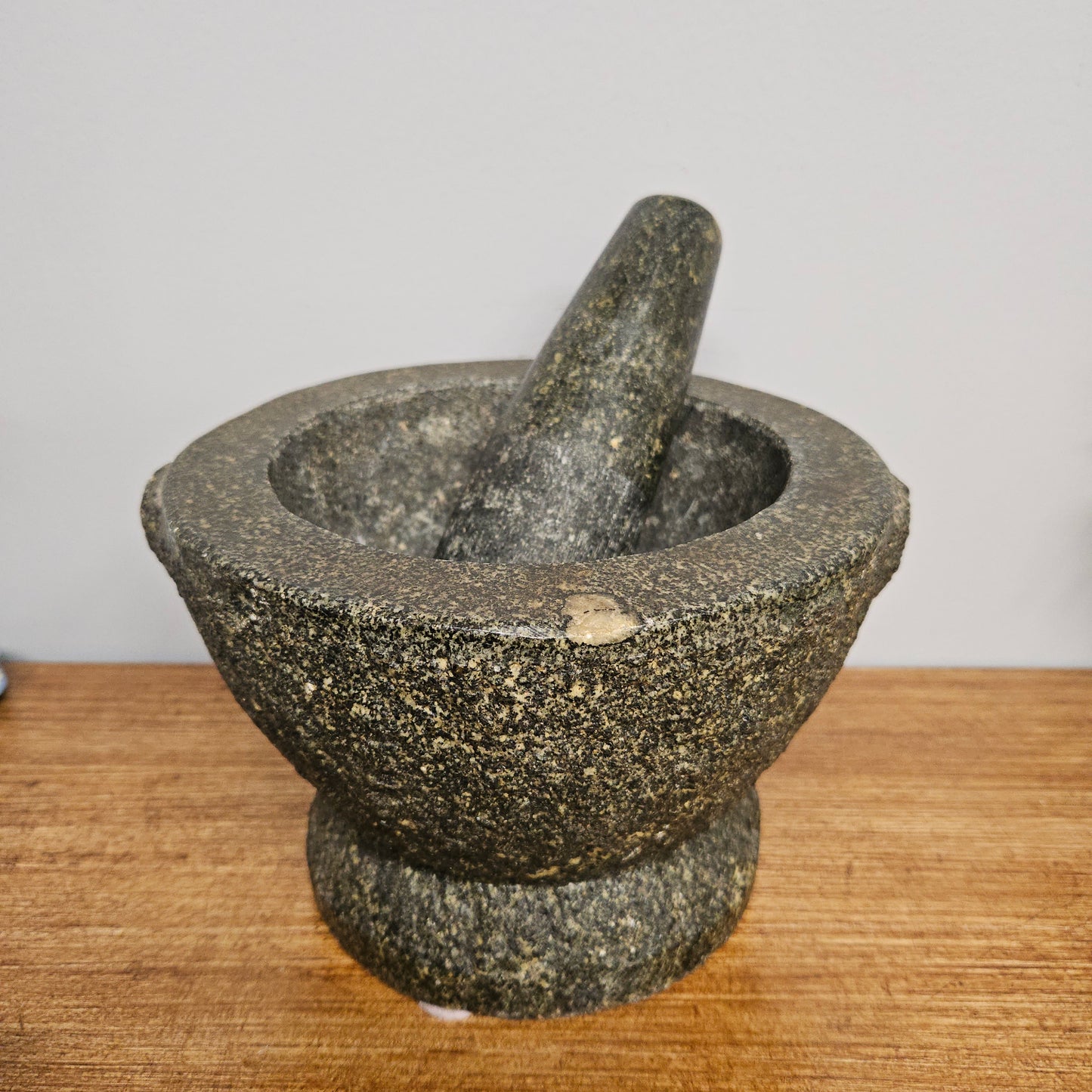 Vintage Granite Mortar & Pestle
