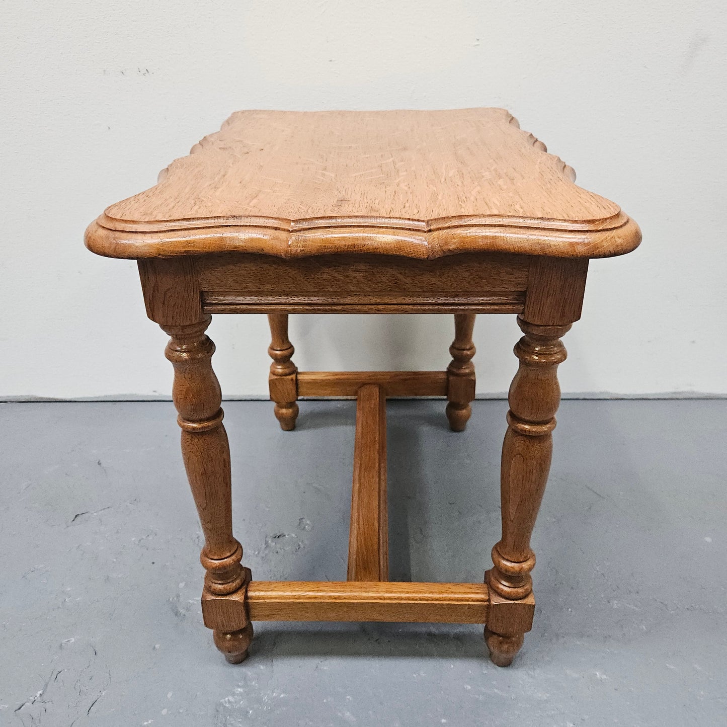 French Provincial Small Oak Side Table