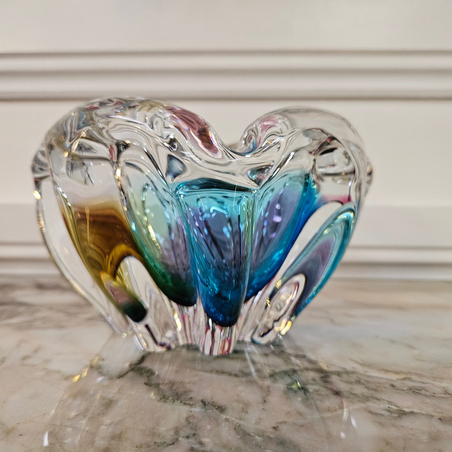 Murano Glass Tri Colour Bowl