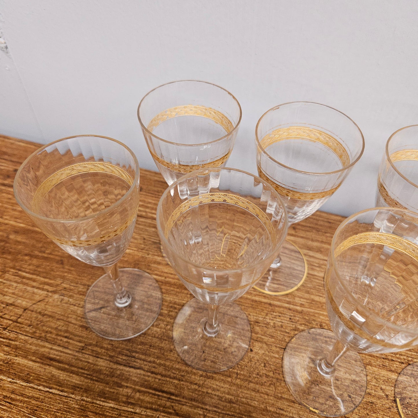 Vintage Set Of 8 Sherry Glasses