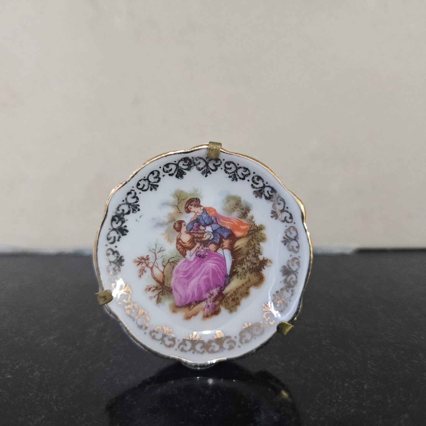 Miniature Limoges Plate