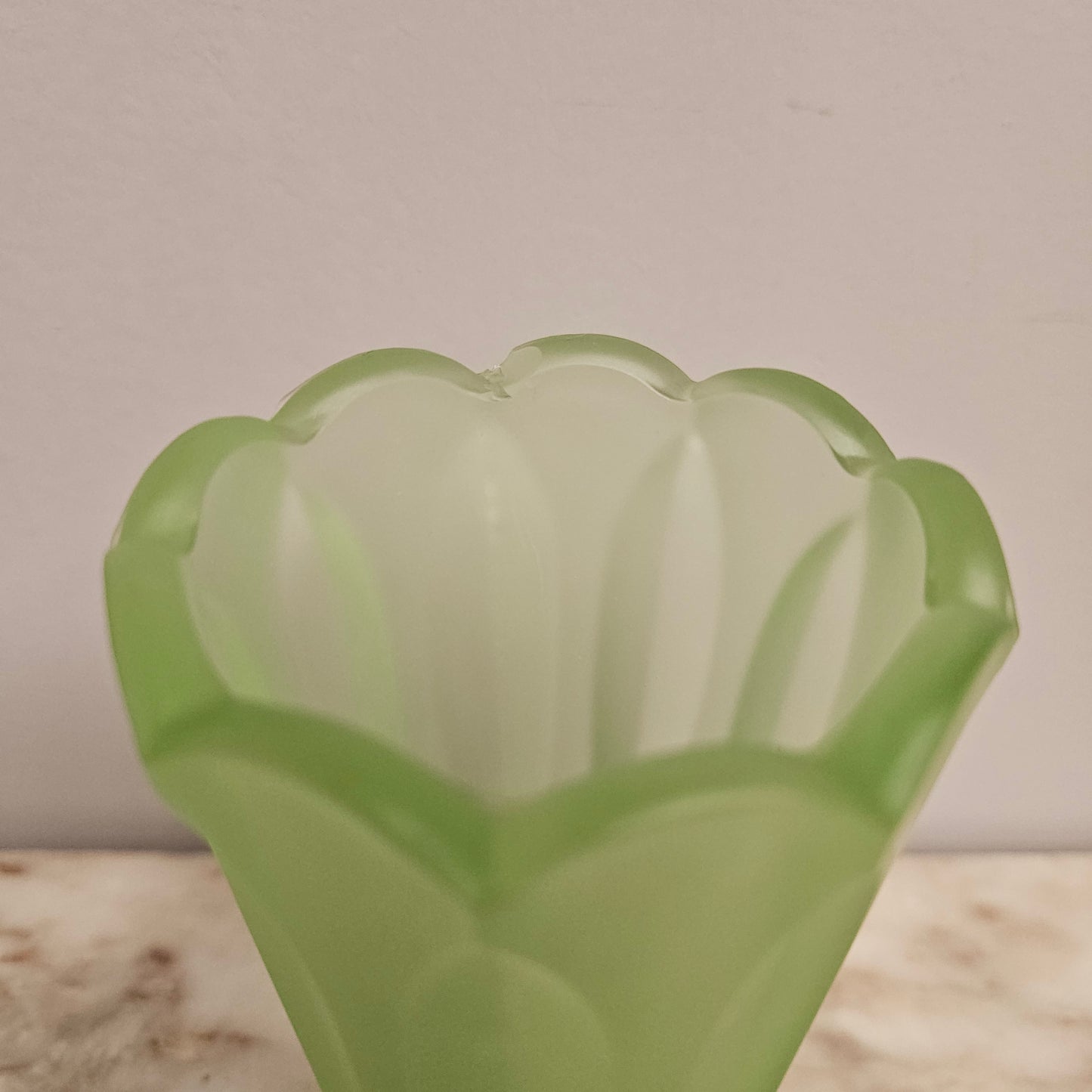 Vintage Depression Glass Vase