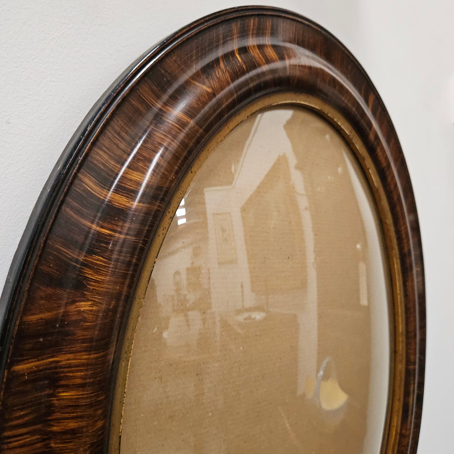 Art Deco Convex Glass Frame