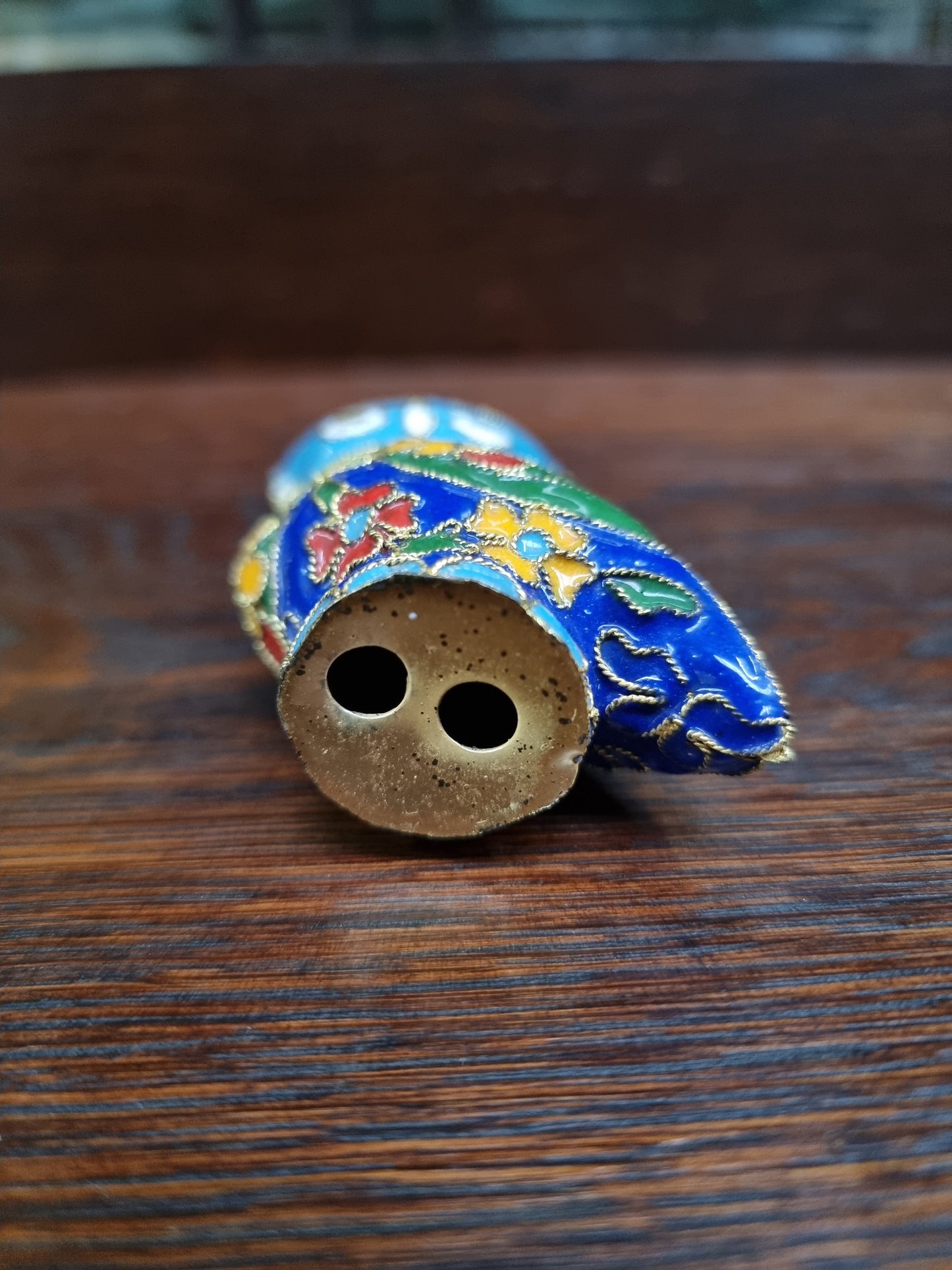 Vintage Cloisonne Enamel Owl