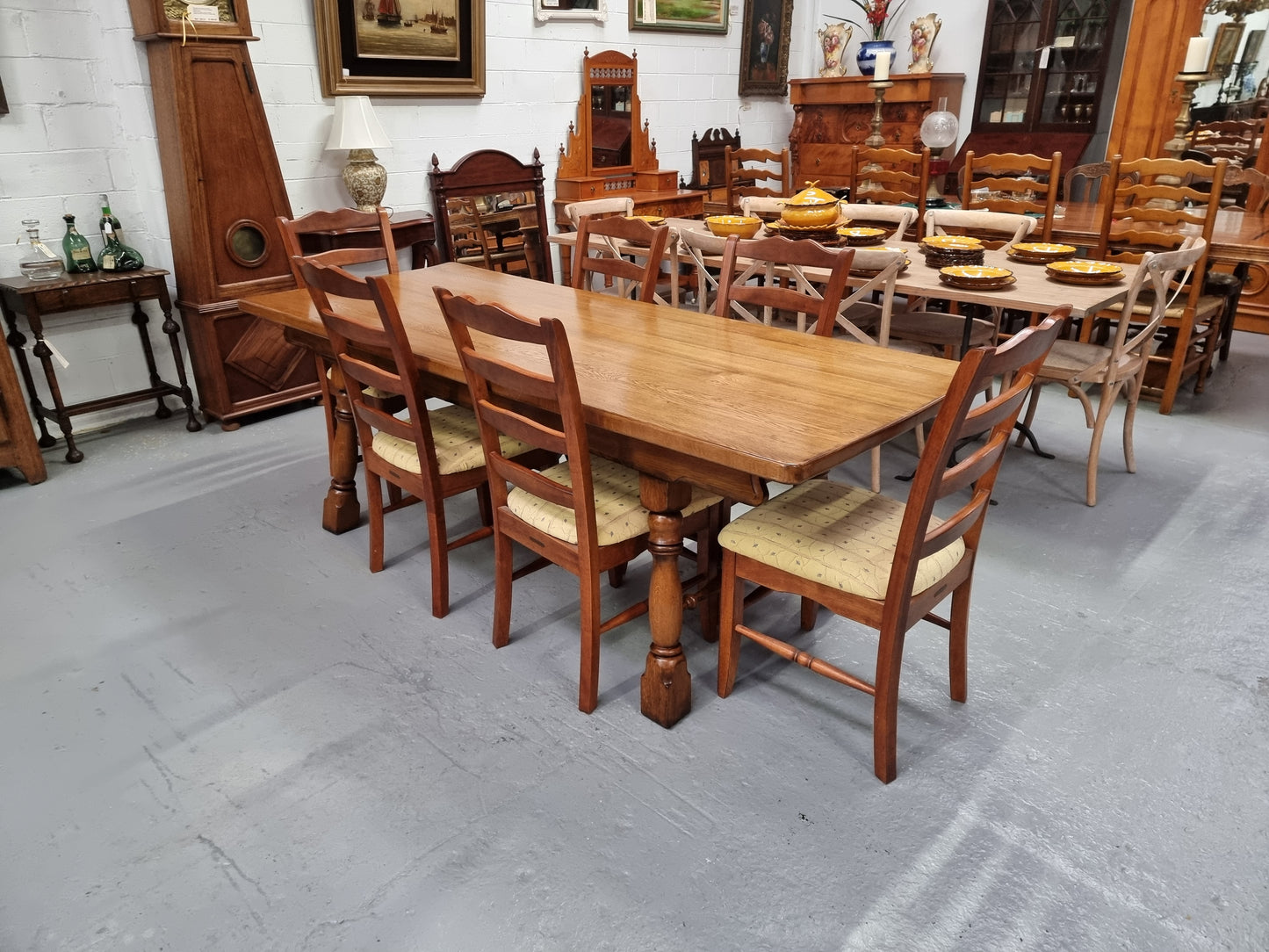 French Spanish Style Oak Farmhouse Table