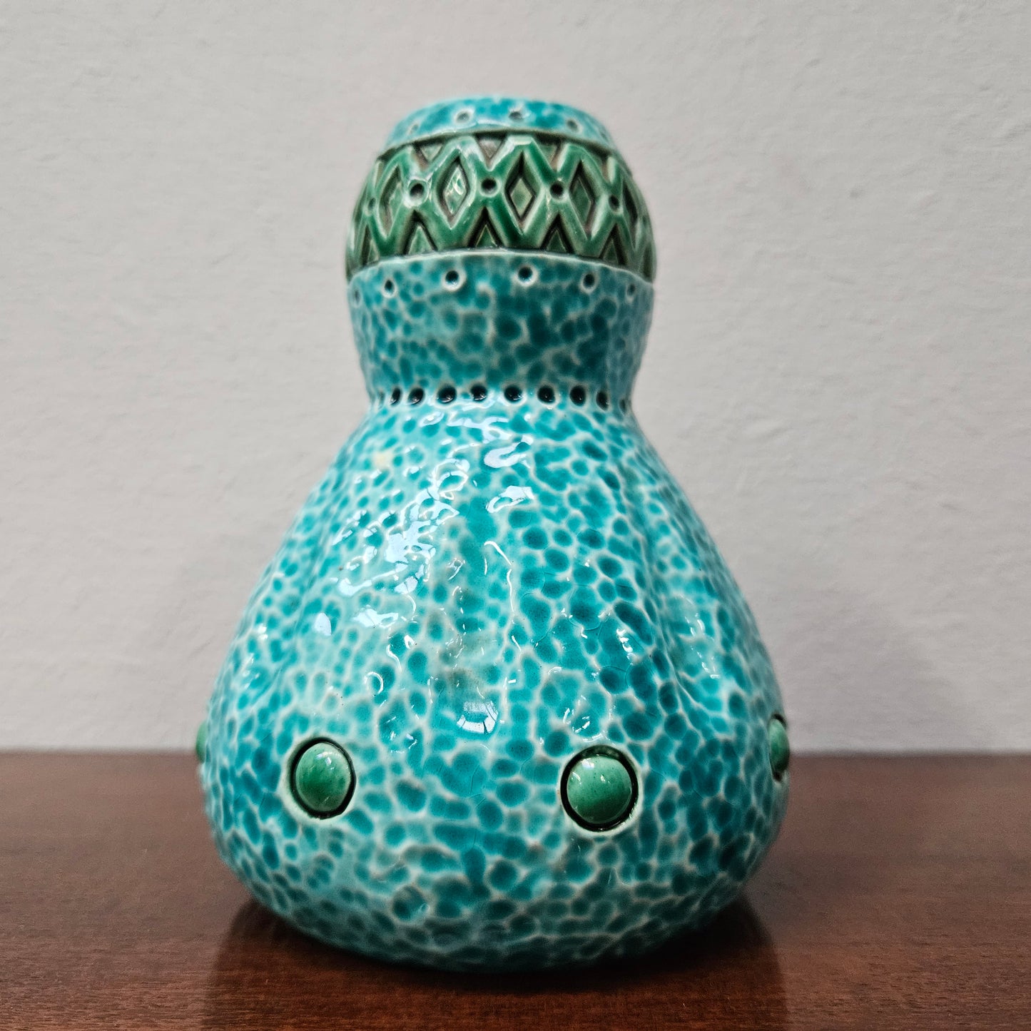 Lovely Blue/Green Austria Vase