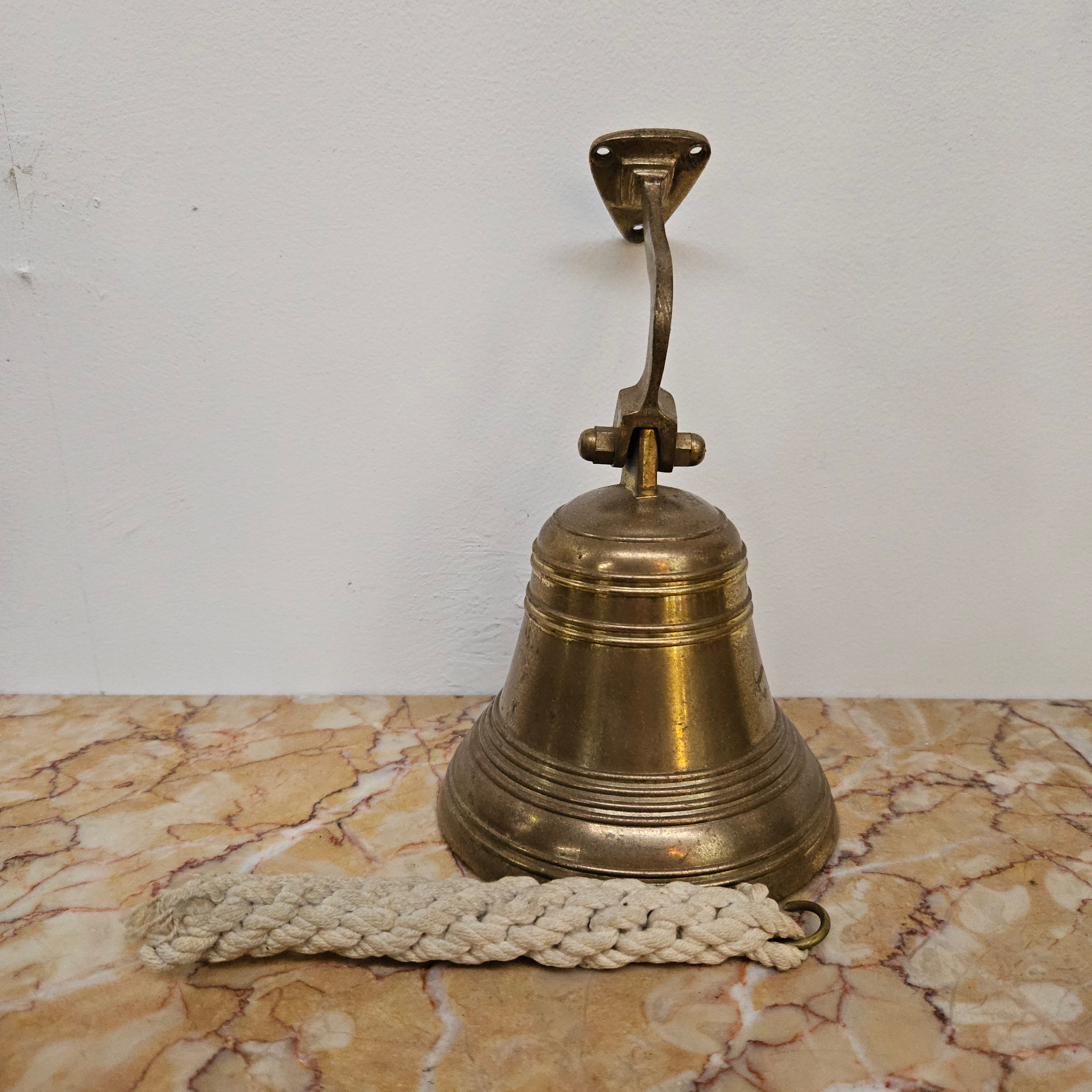 Vintage Brass School Bell Moonee Ponds Antiques