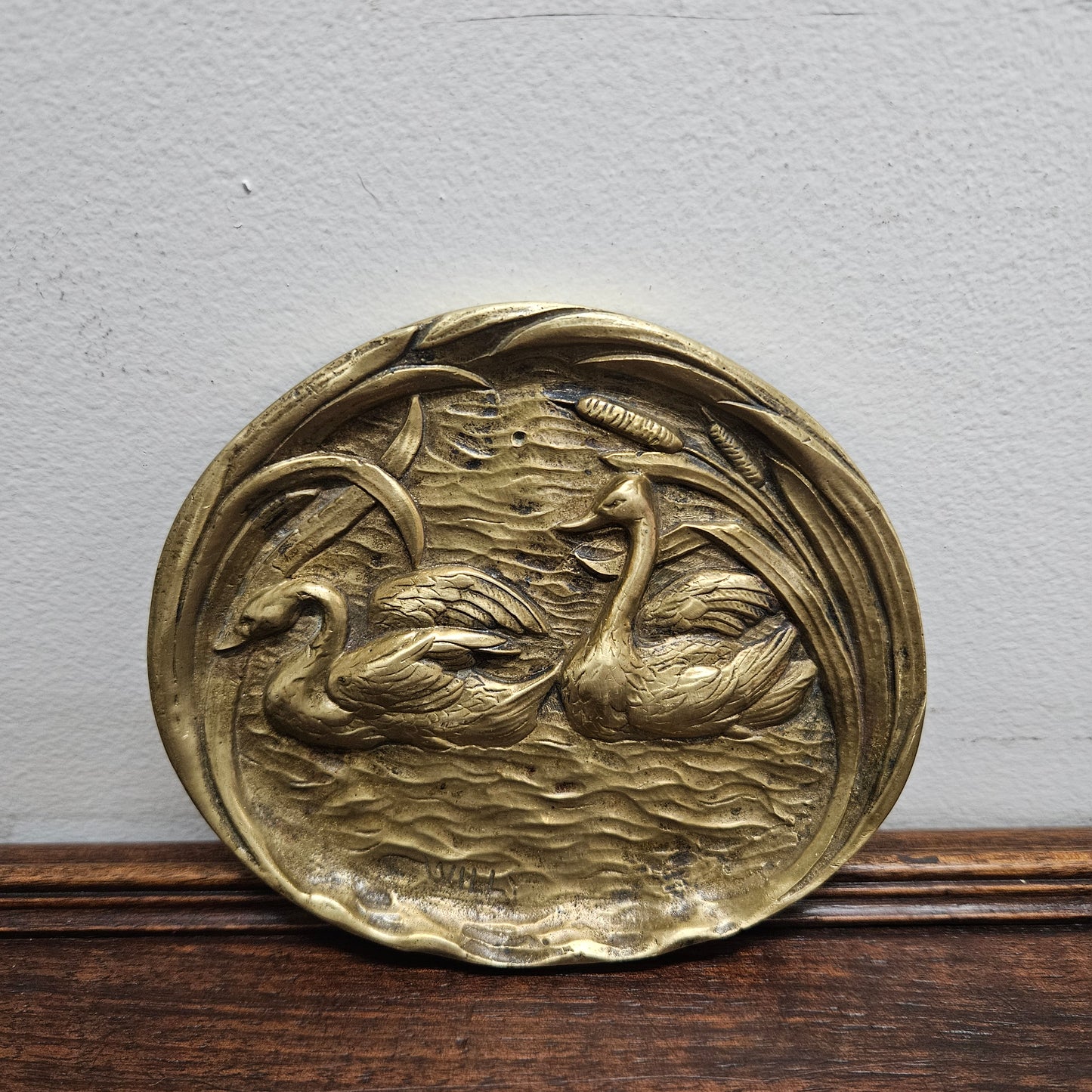 Art Nouveau Bronze Trinket Dish