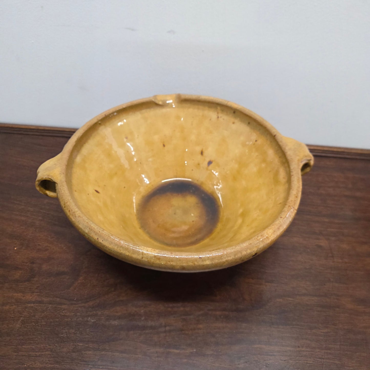 Vintage Glazed Terracotta Bowl