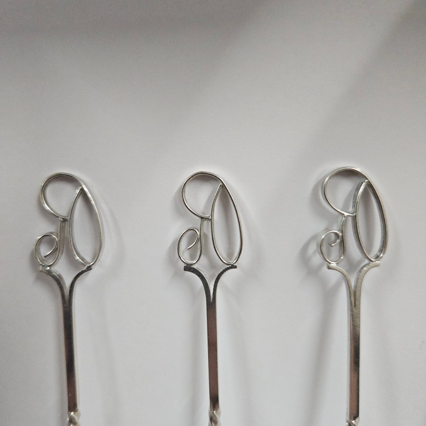 Set of 6 Sargison's (Hobart, Tasmania) Australian Arts & Crafts Sterling Silver Coffee Spoons
