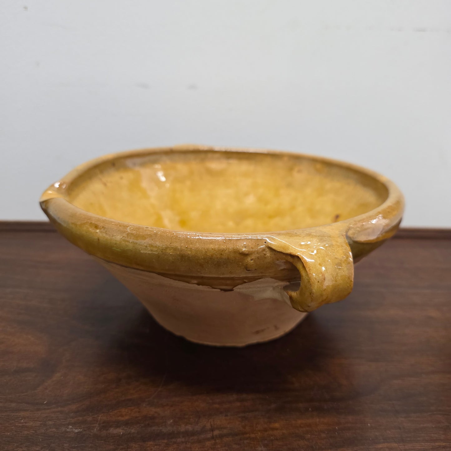 Vintage Glazed Terracotta Bowl