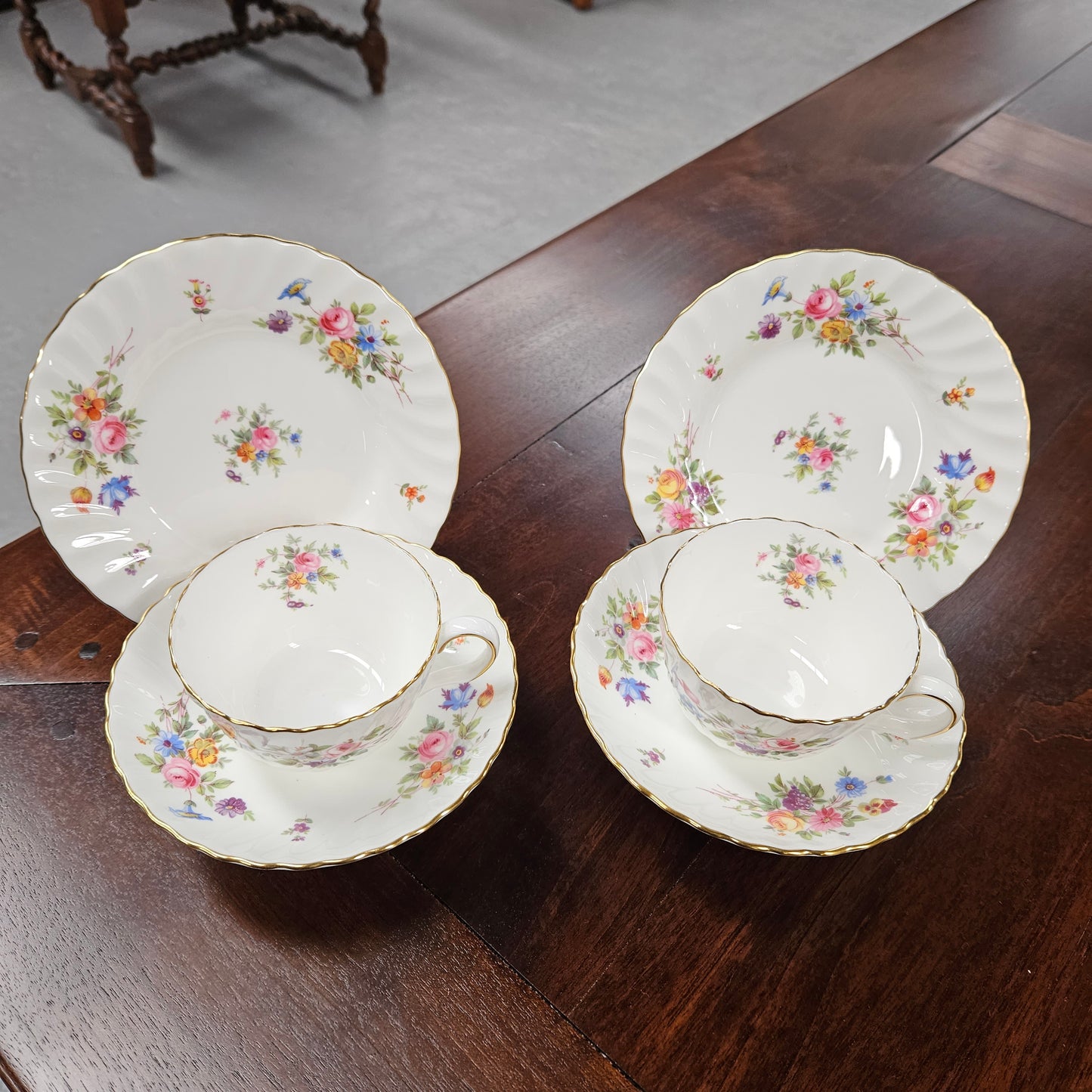 Minton England, Marlowe Pattern, 24 Piece Coffee/Tea Service