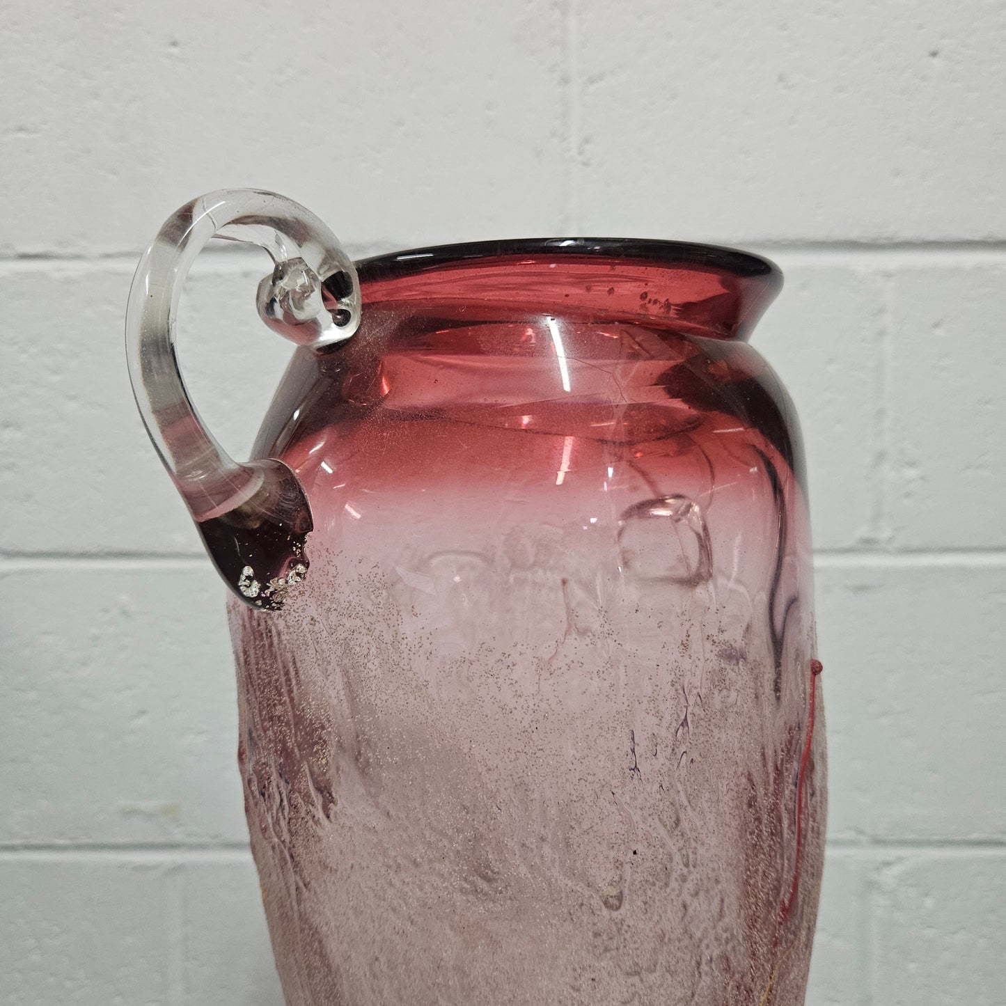 Mid Century Modern Art Glass Vase Signed On Base