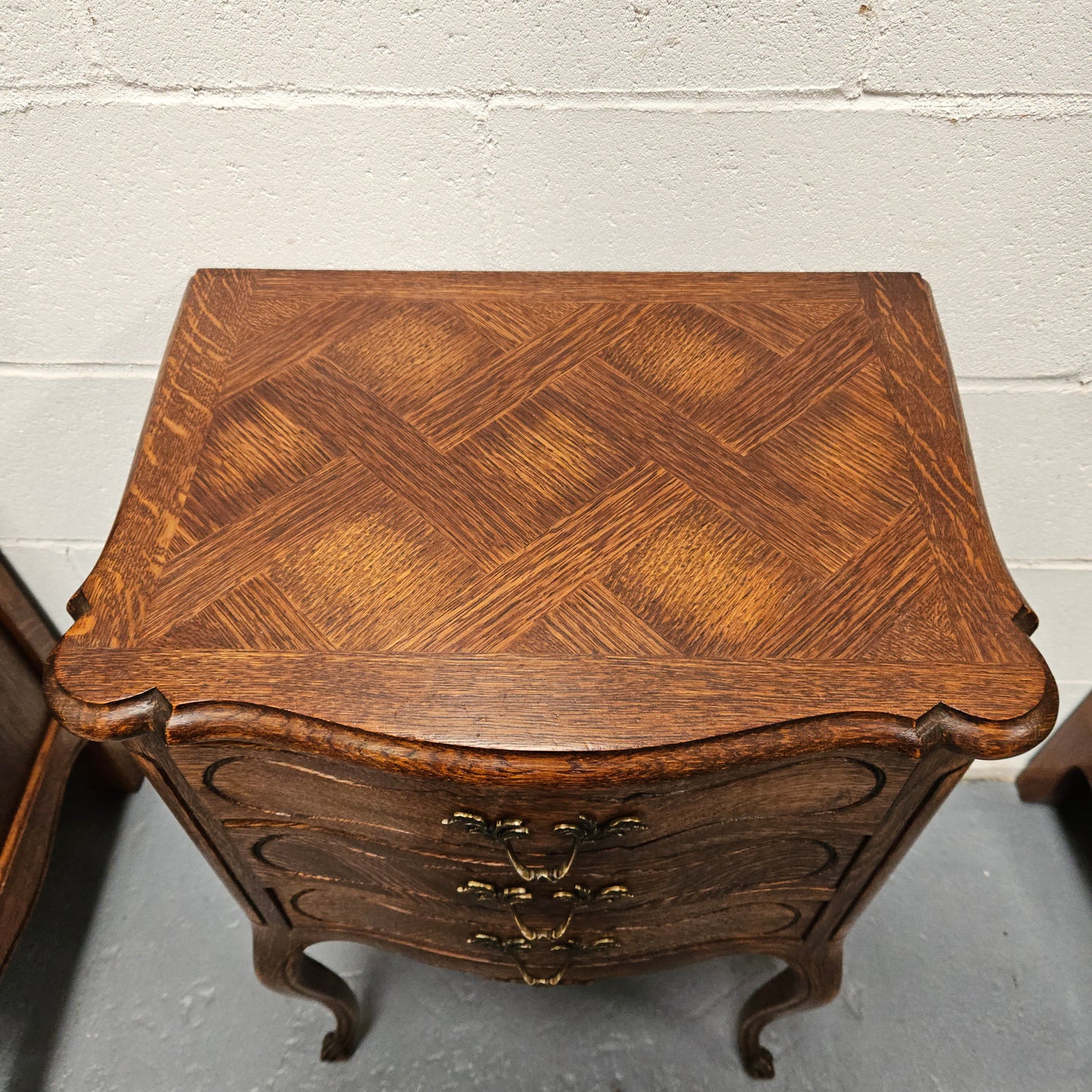 Louis XV Style French Oak Single Bedside