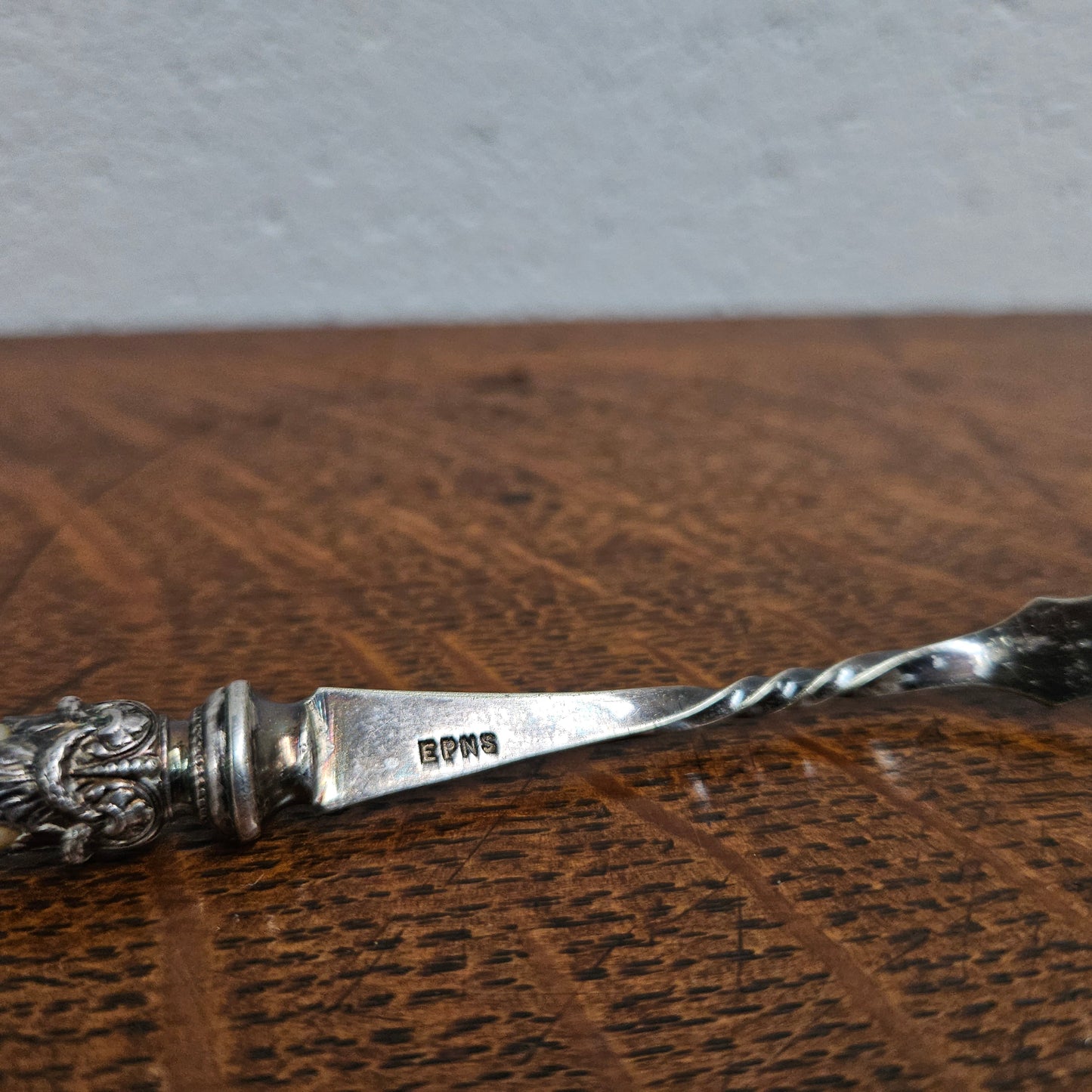 Antique Mother of Pearl & EPNS Pickle Fork