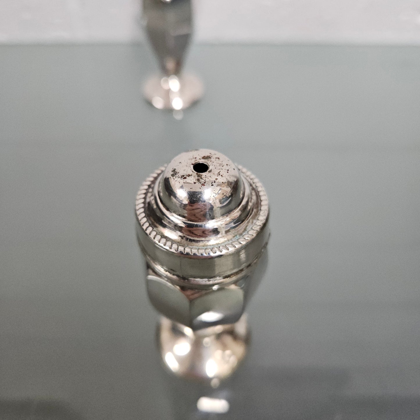 Pair EPNS Silver Plated Salt & Pepper Shakers