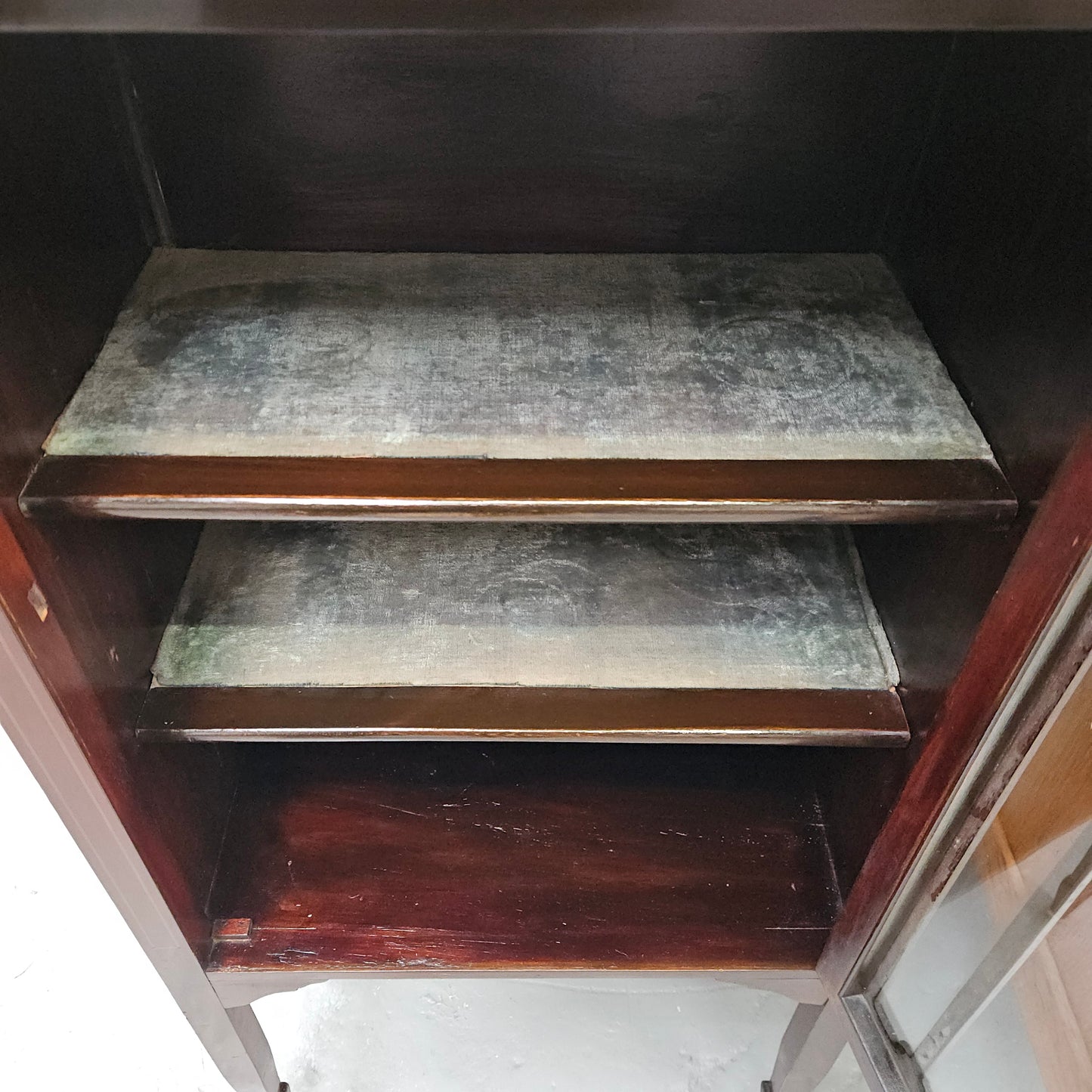 Petite Inlaid Edwardian Display Cabinet