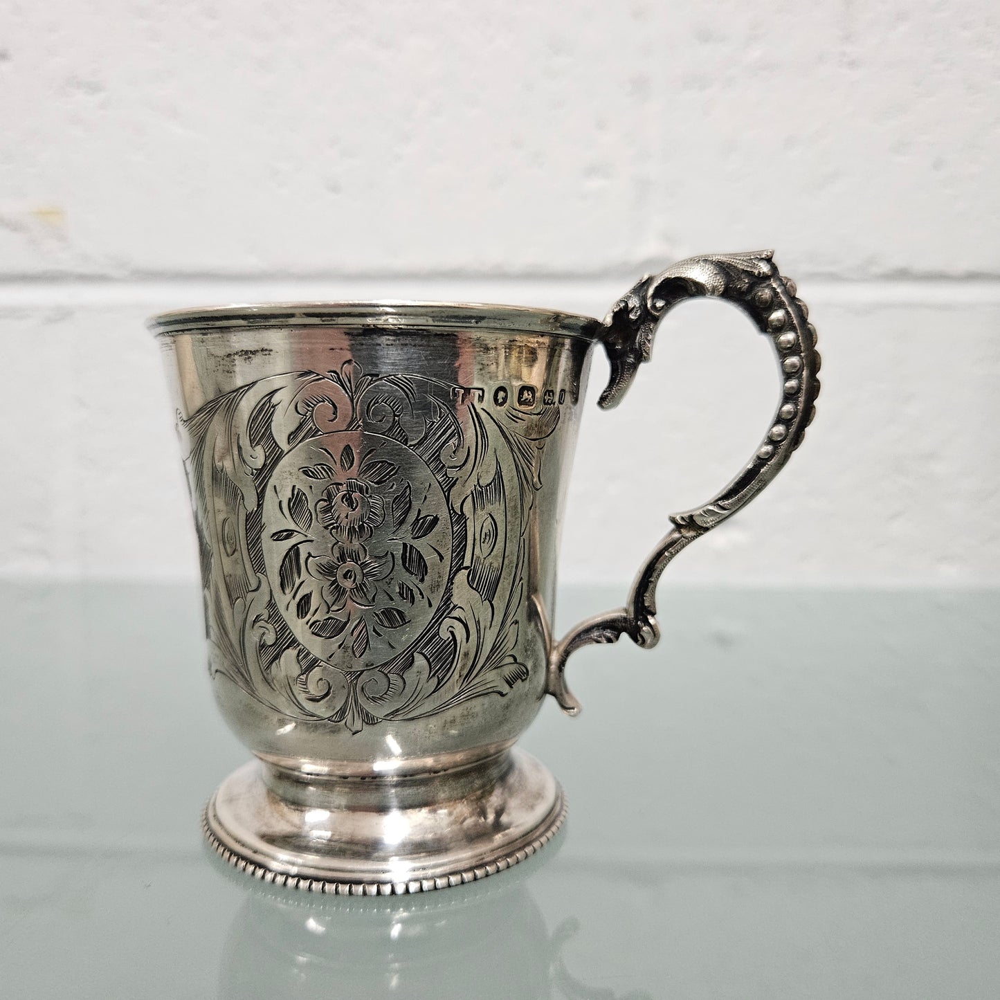 Engraved Sterling Silver Cup
