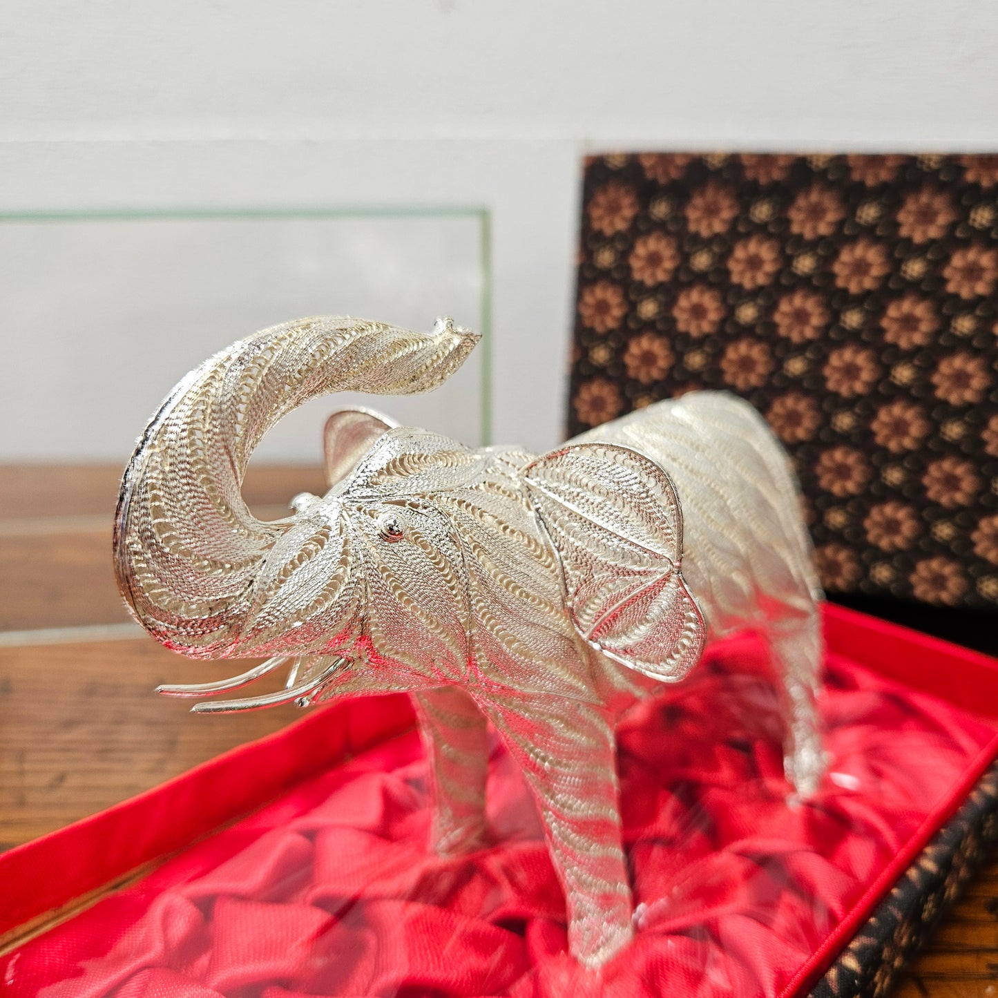 Vintage Elephant Statue in Orig. Box