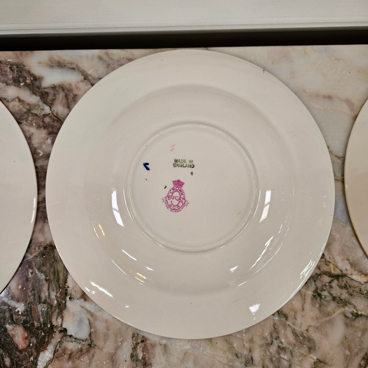 Set of 6 Stunning Crown Ducal Bowls With Fruit Centres