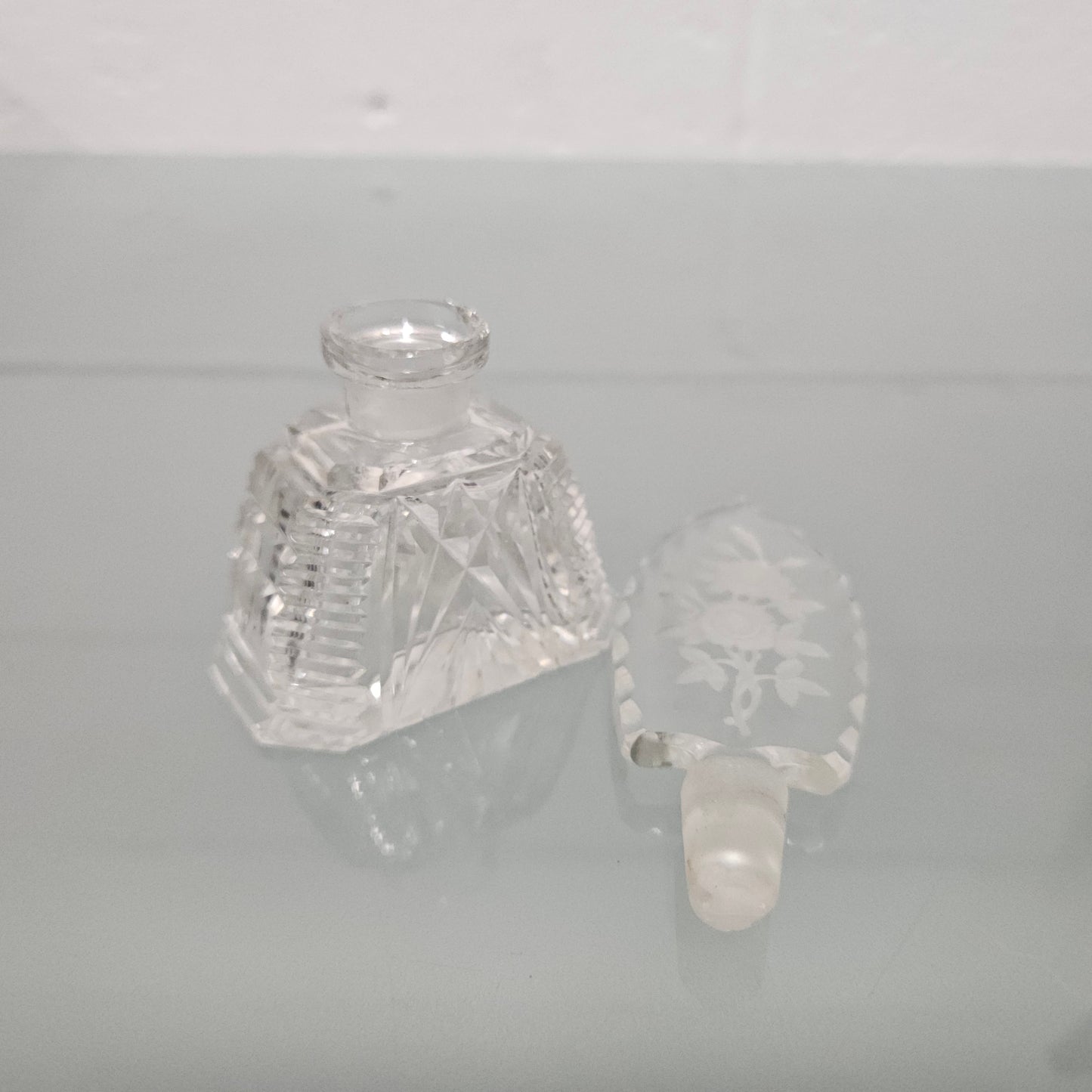 Vintage Crystal Perfume Bottle