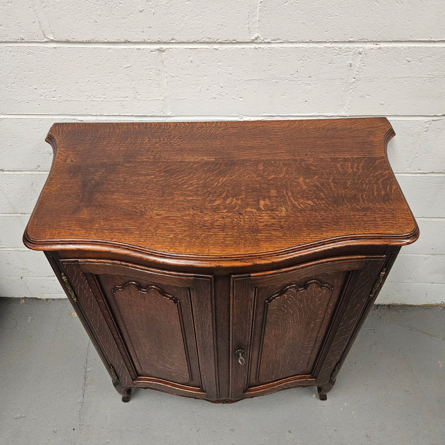 Elegant Louis XV Style French Oak Two Door Side Cupboard
