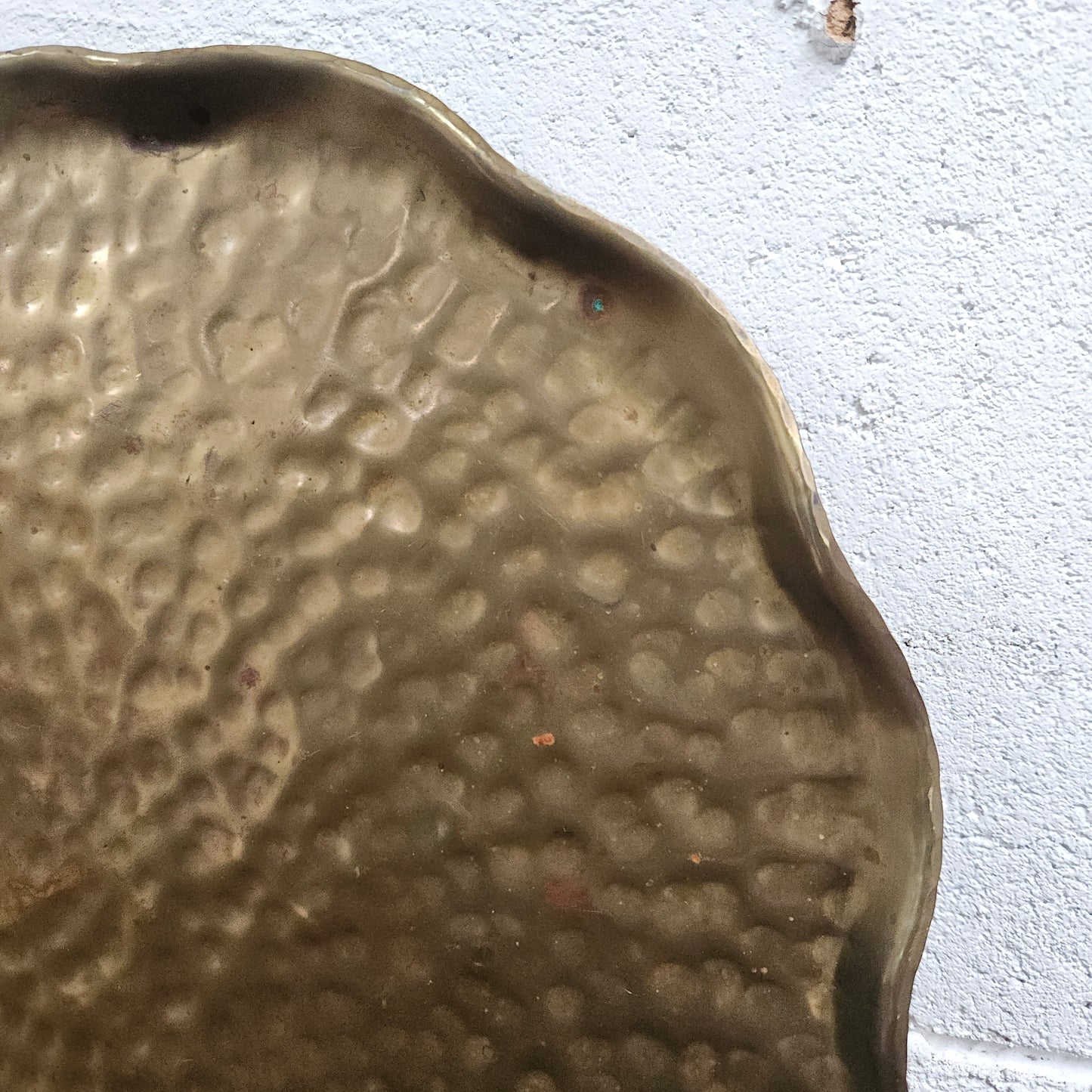 Arts & Crafts Style Handmade & Signed Copper Tray