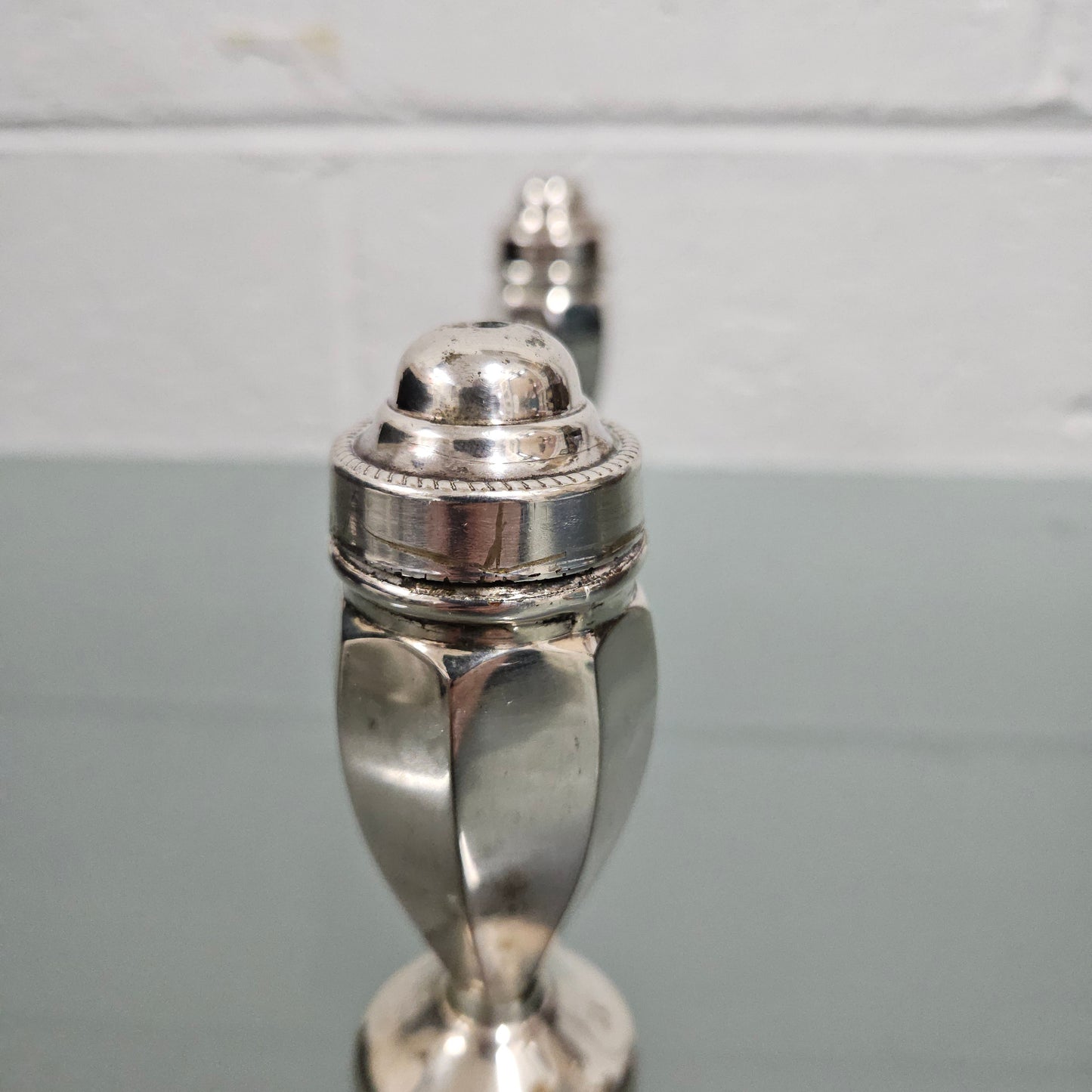 Pair EPNS Silver Plated Salt & Pepper Shakers