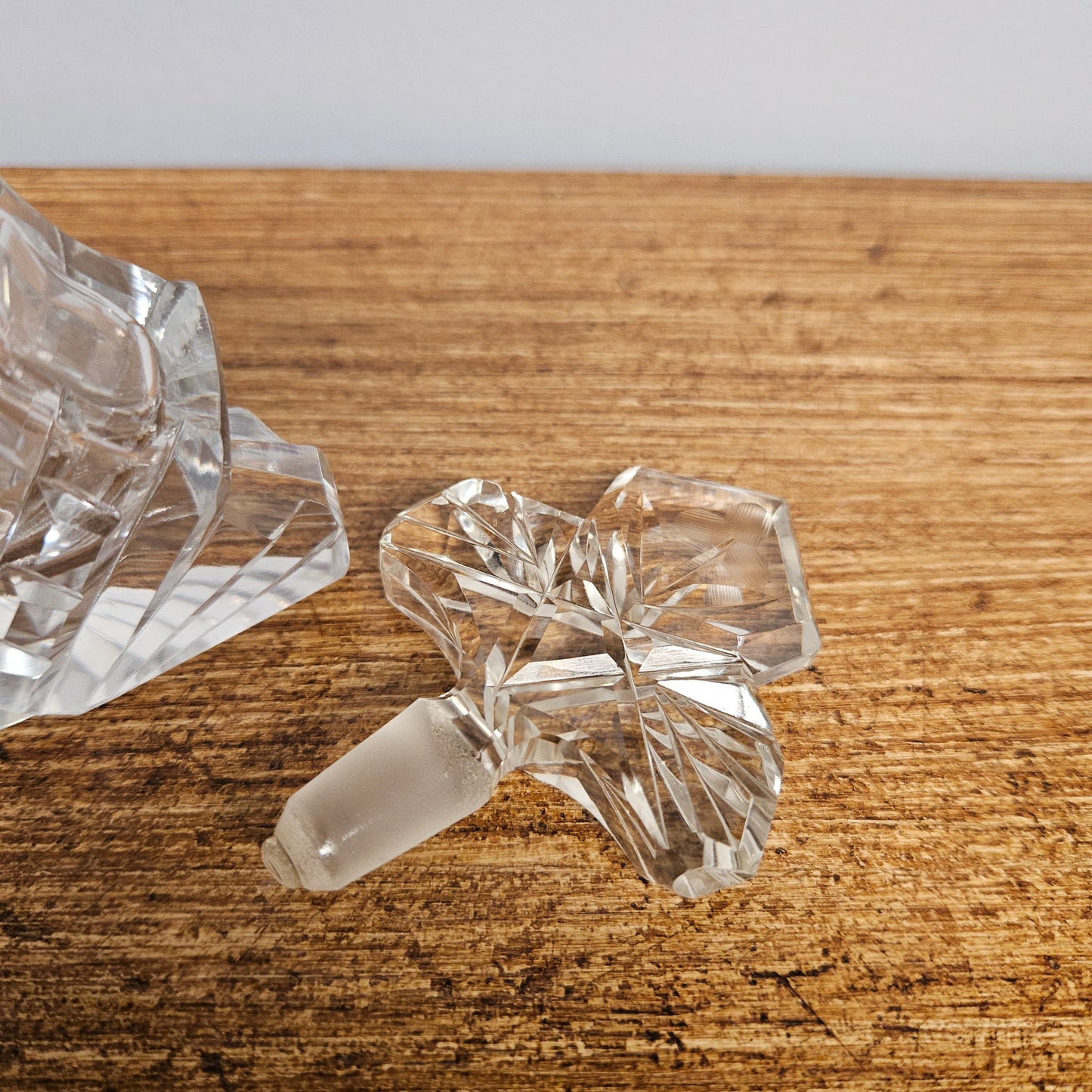 Vintage Art Deco Crystal Perfume Bottle